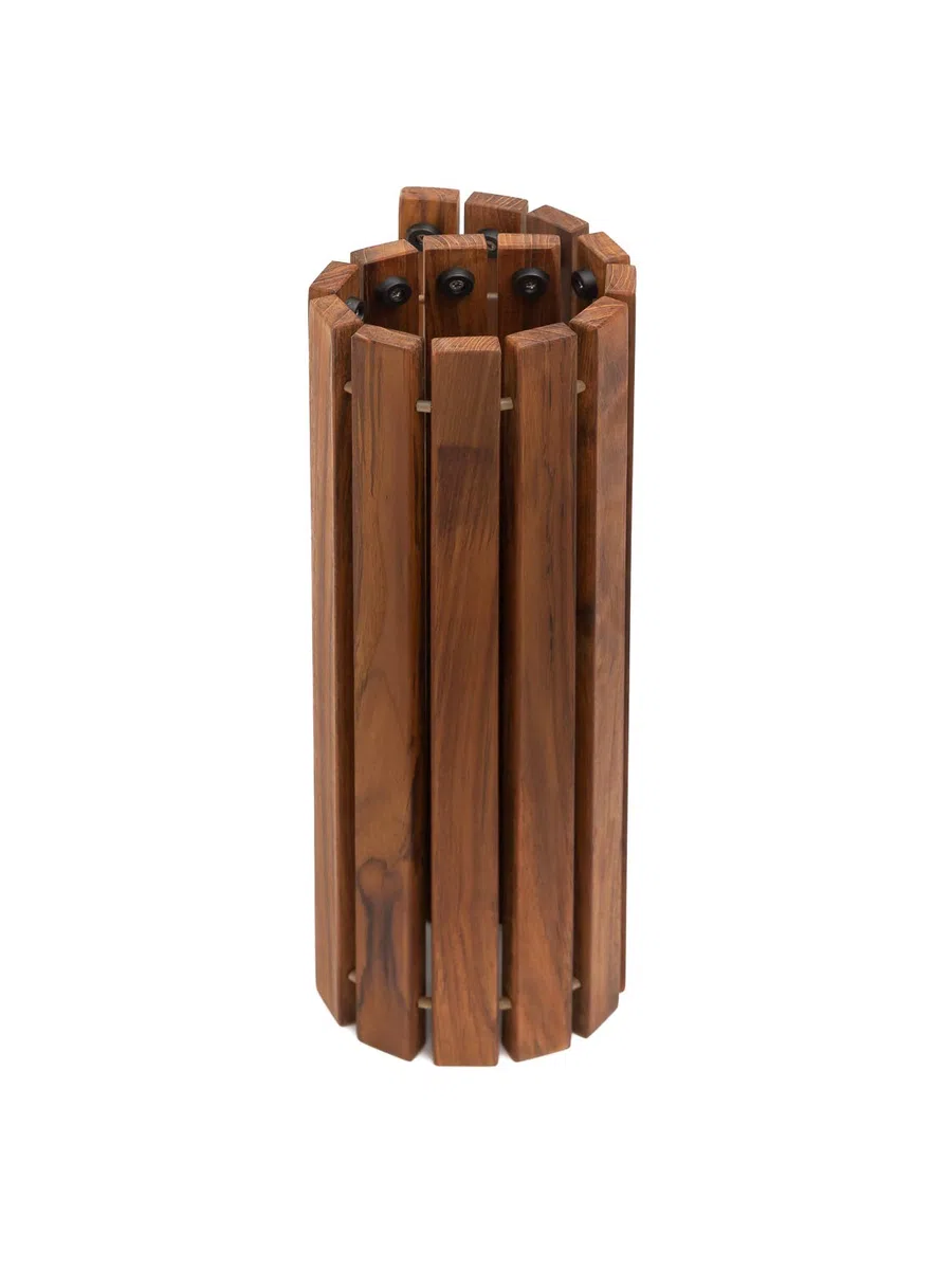 Asinox TEK4H990 Doccia Legno Marrone Inferriata 76 x 76 x 2,5 cm