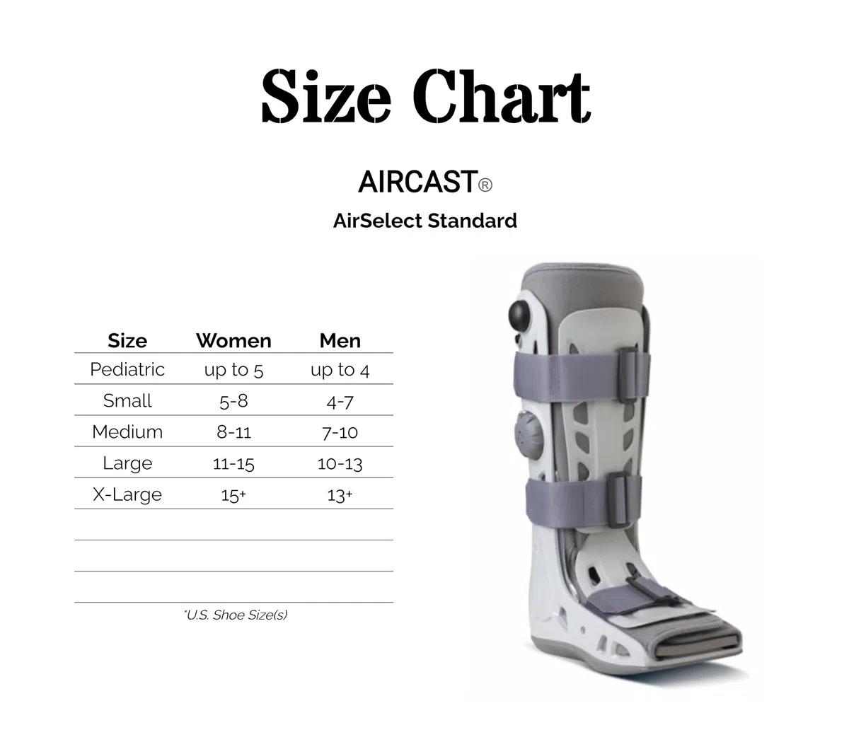 Aircast FP Walker caviglie stabilizzazione Bandage