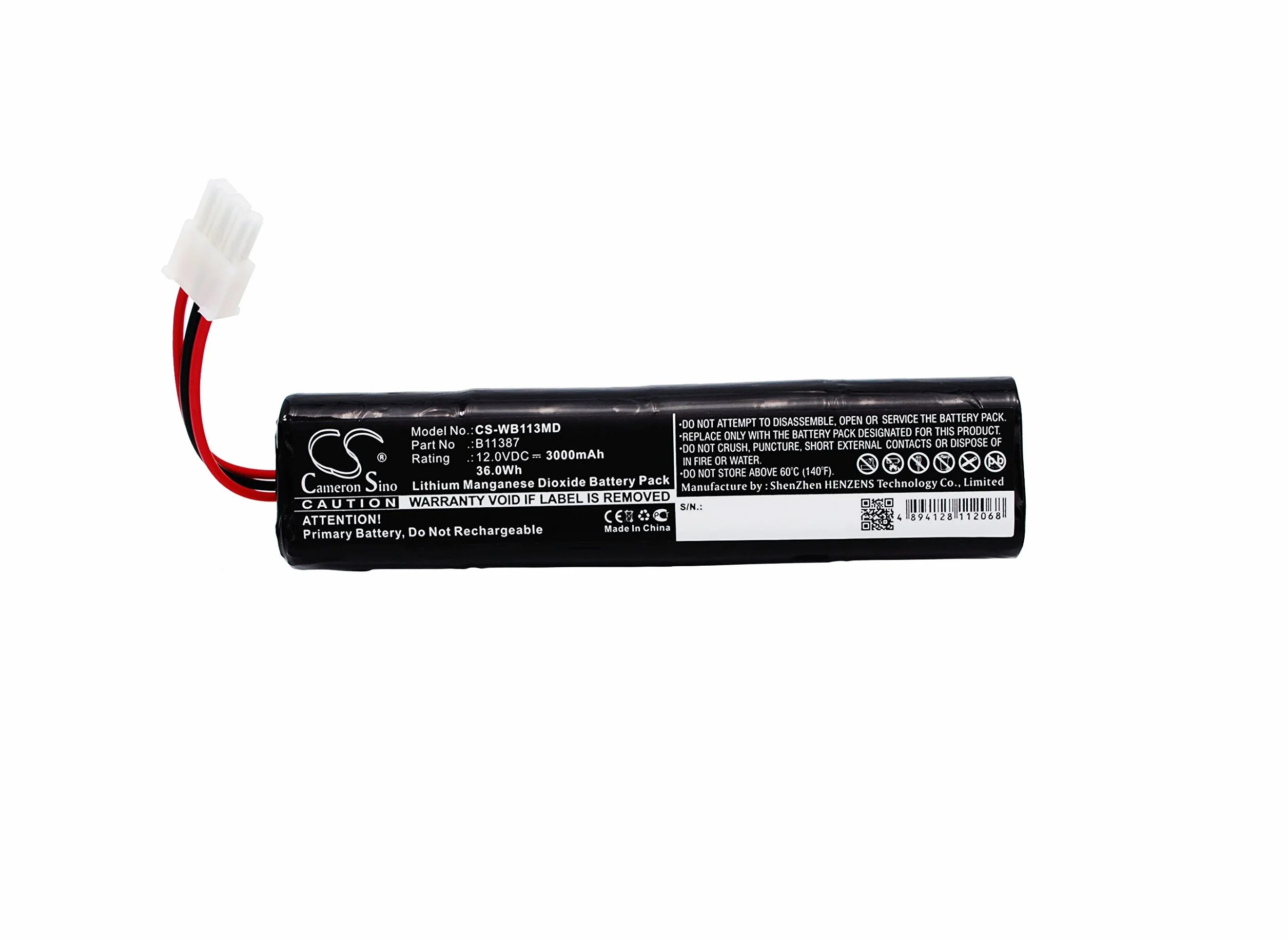 Batteria 3000mAh compatibile con AED 10, AED 10 Defibrillator, AED 10 Jump Start, AED10, Grason Stadler AED 10 Jump Start, Lifequest, Powerstick 2, SCHILLER