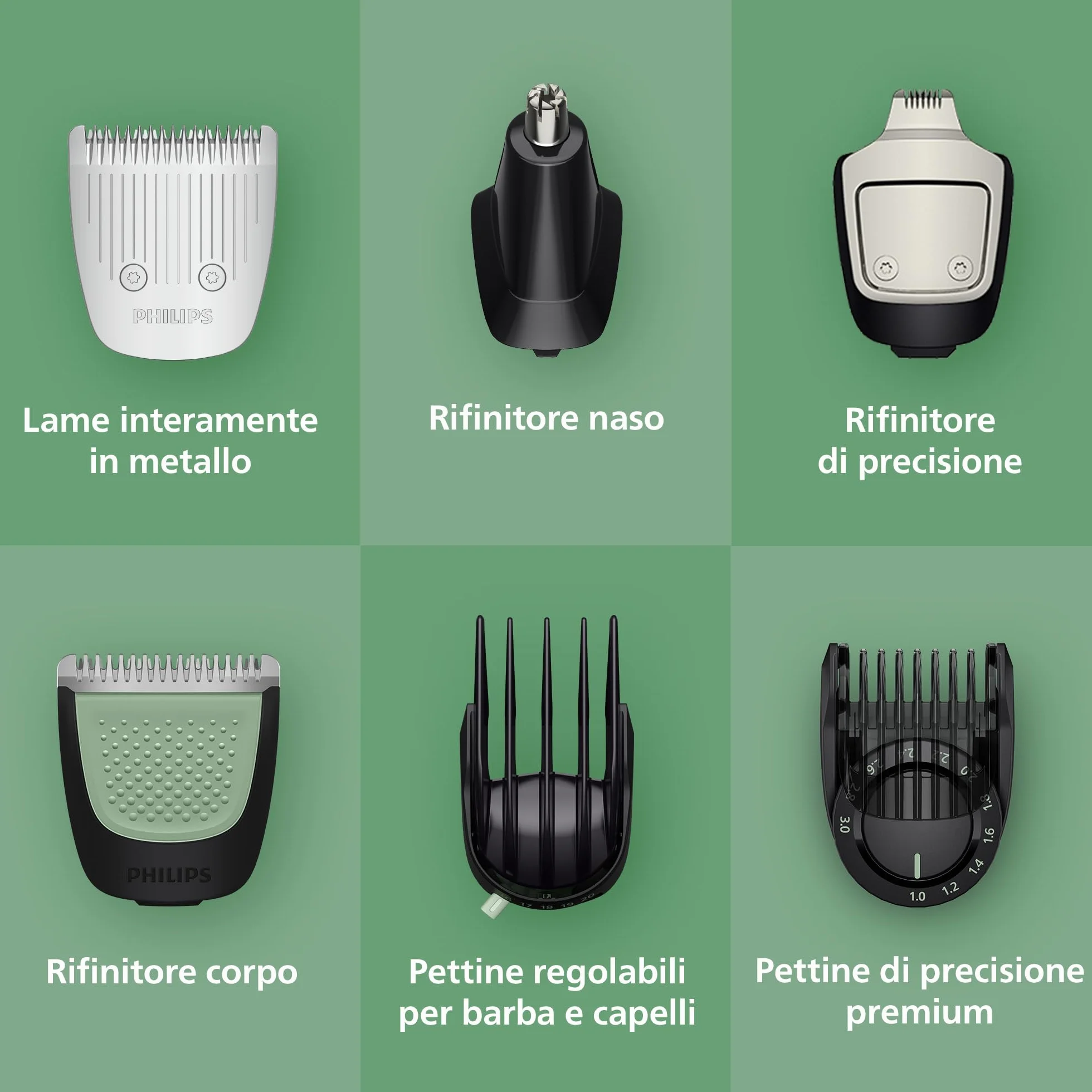 Philips Multigroom Serie 7000 16 w 1 MG7931/15 - Trymer do brody, włosów i ciała, lame metalowe, 21 ustawień długości (0,5-16 mm)