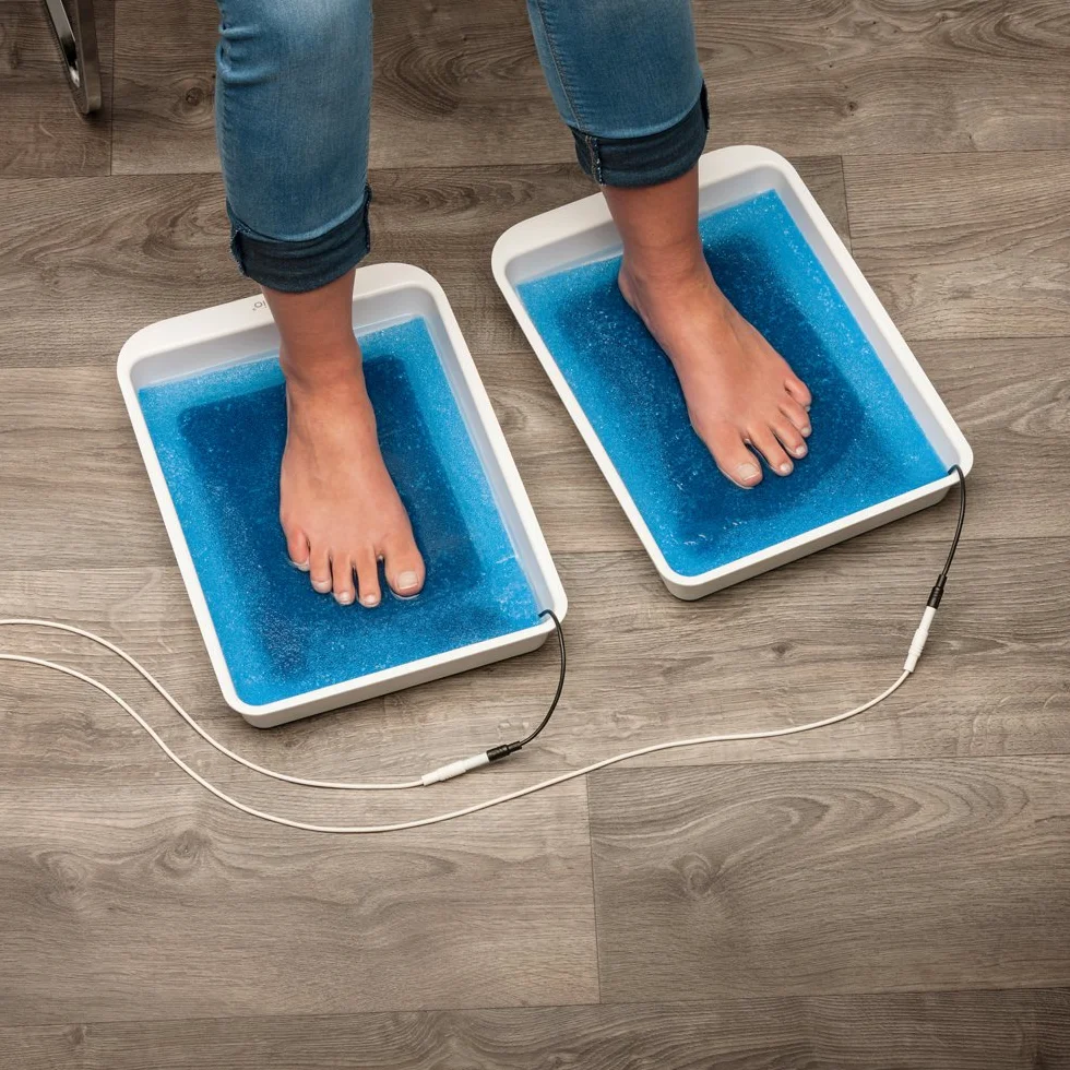 Ionoforesi per mani e piedi sudorazione, impulsi DC con elettrodi di silicio