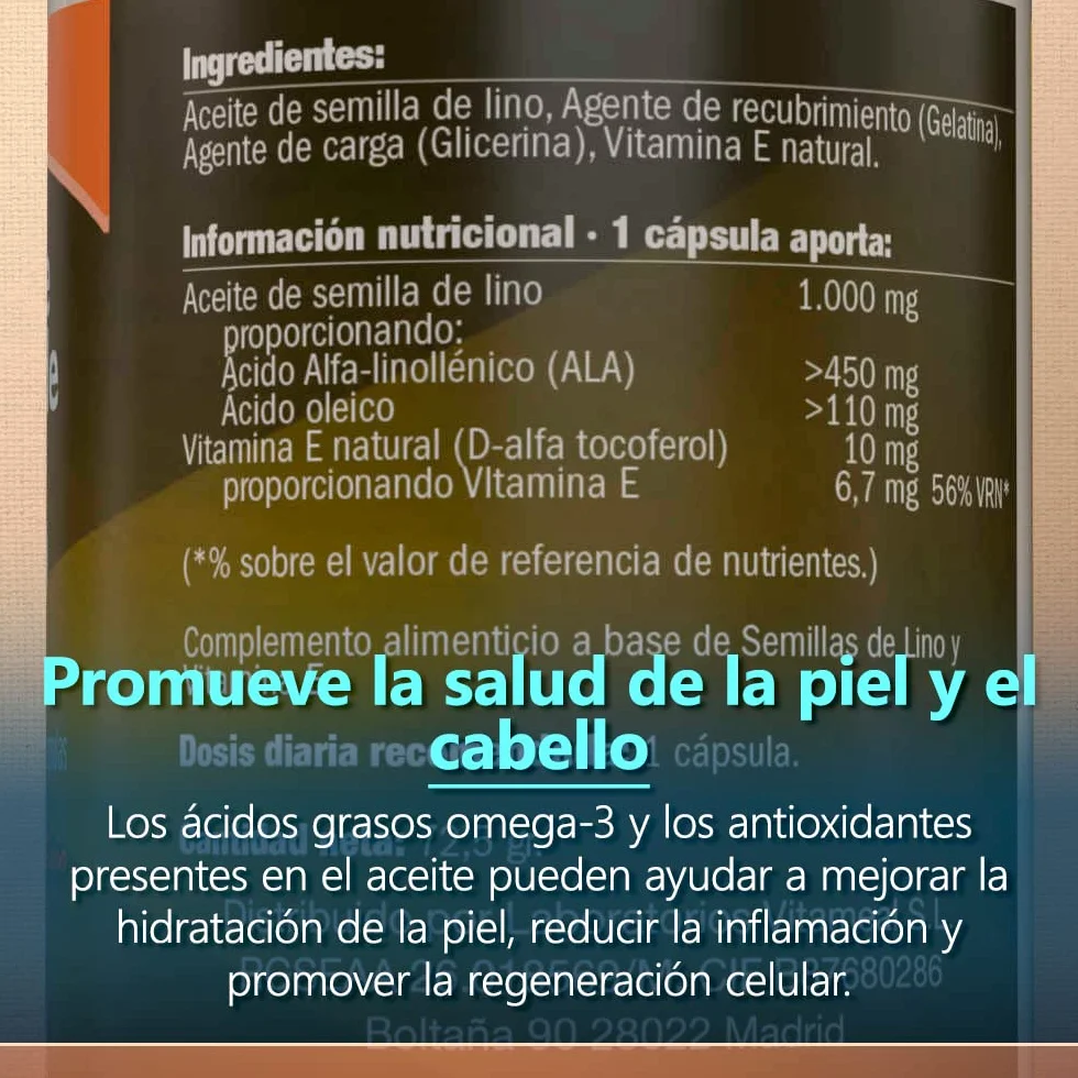 Olio di semi di lino 60 capsule 1000mg