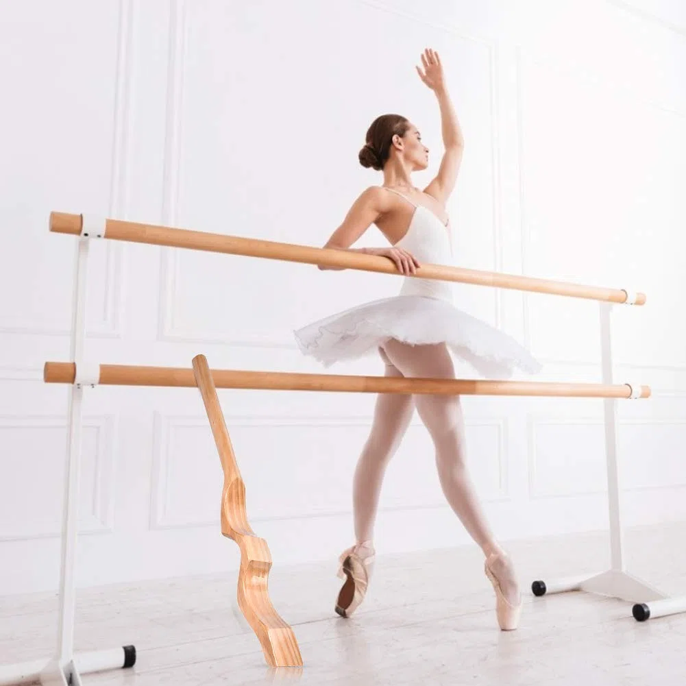 Greensen Estensore per Piedi da Balletto, Estensore per Piedi in Legno per Balletto, Attrezzo per Balletto, Set di Spalline per Piedi da Balletto, Accessori per Danza, Ginnastica, Balletto, Fitness