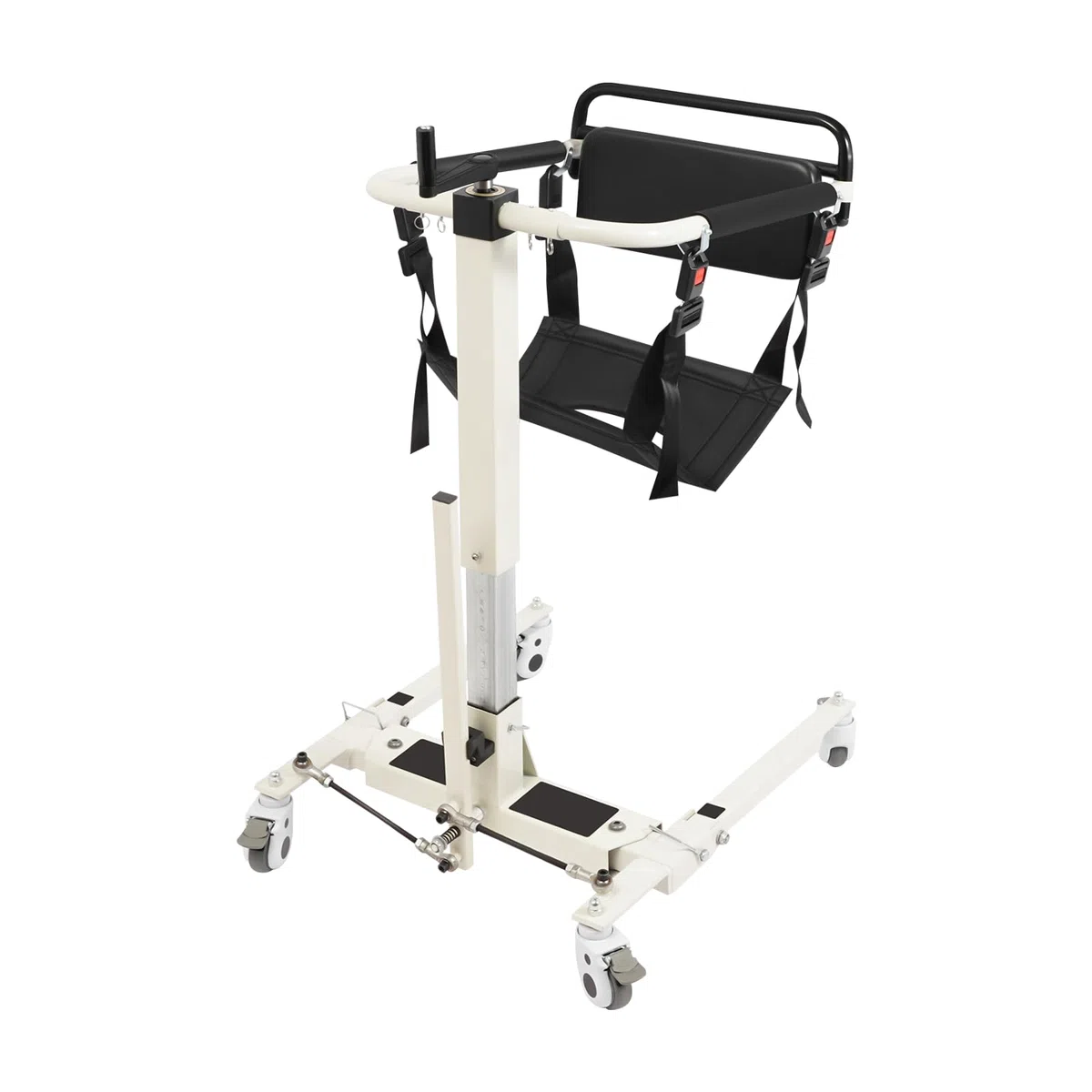 Sedia di trasferimento per pazienti, per la casa e l'auto, altezza della seduta regolabile 35 – 70 cm, capacità utente di 120 kg, adatta per persone con una larghezza del corpo inferiore a 18,5