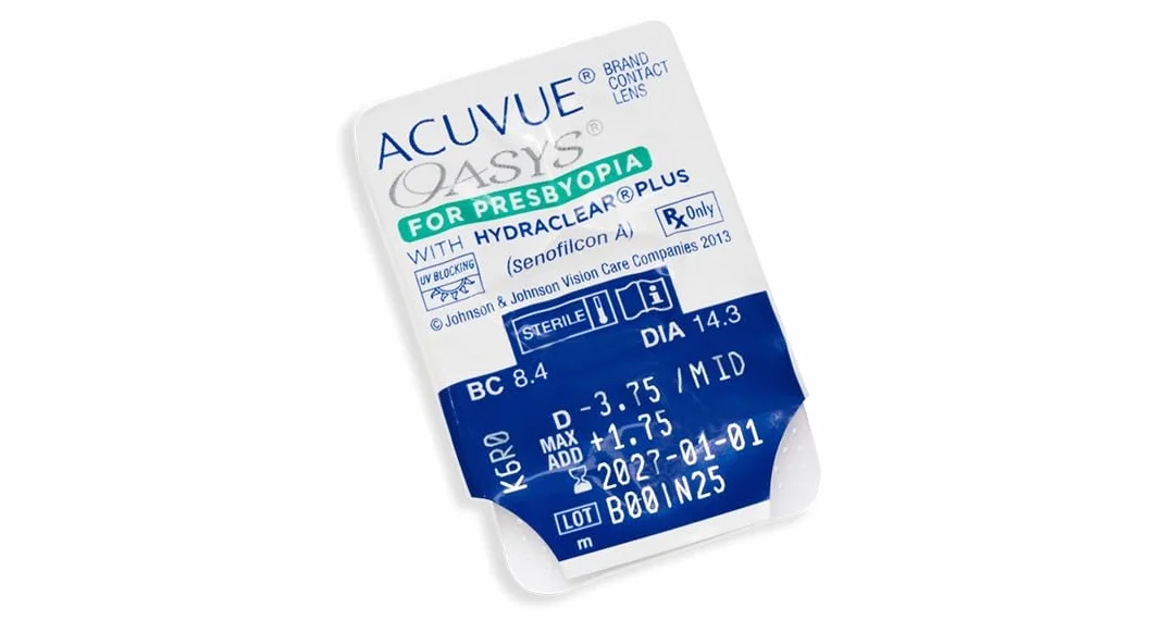 ACUVUE OASYS MULTIFOCAL Lenti a Contatto Quindicinali Presbiopia Protezione UV -1.50 BC 8.4 DIA 14.30 ADD Low 6 Lenti