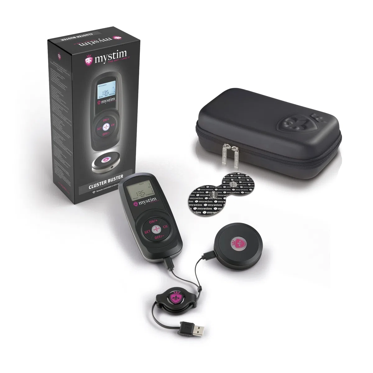 Mystim - Cluster Buster Wireless ESTIM Device Starterkit elettrostimolazione erotica