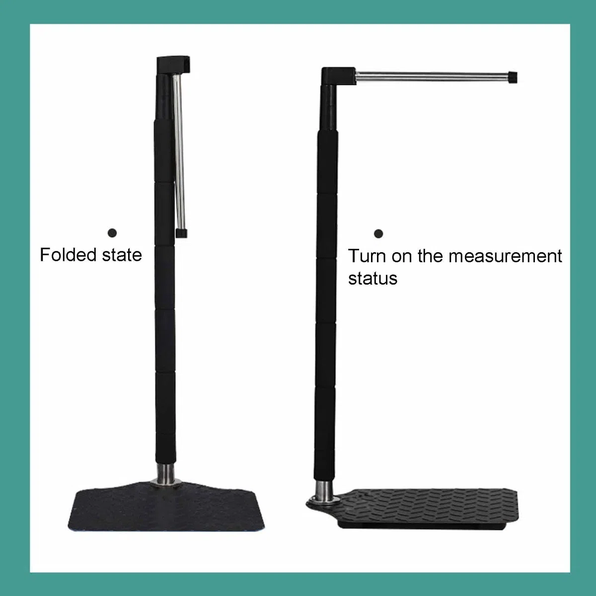 Bilancia Digitale per Altezza E Peso con Display LCD - Stadiometro Portatile (70-190 Cm) E Bilancia per La Pesatura Corporea (capacità 180 kg) | Ricaricabile Tramite USB | Rimovibile,C