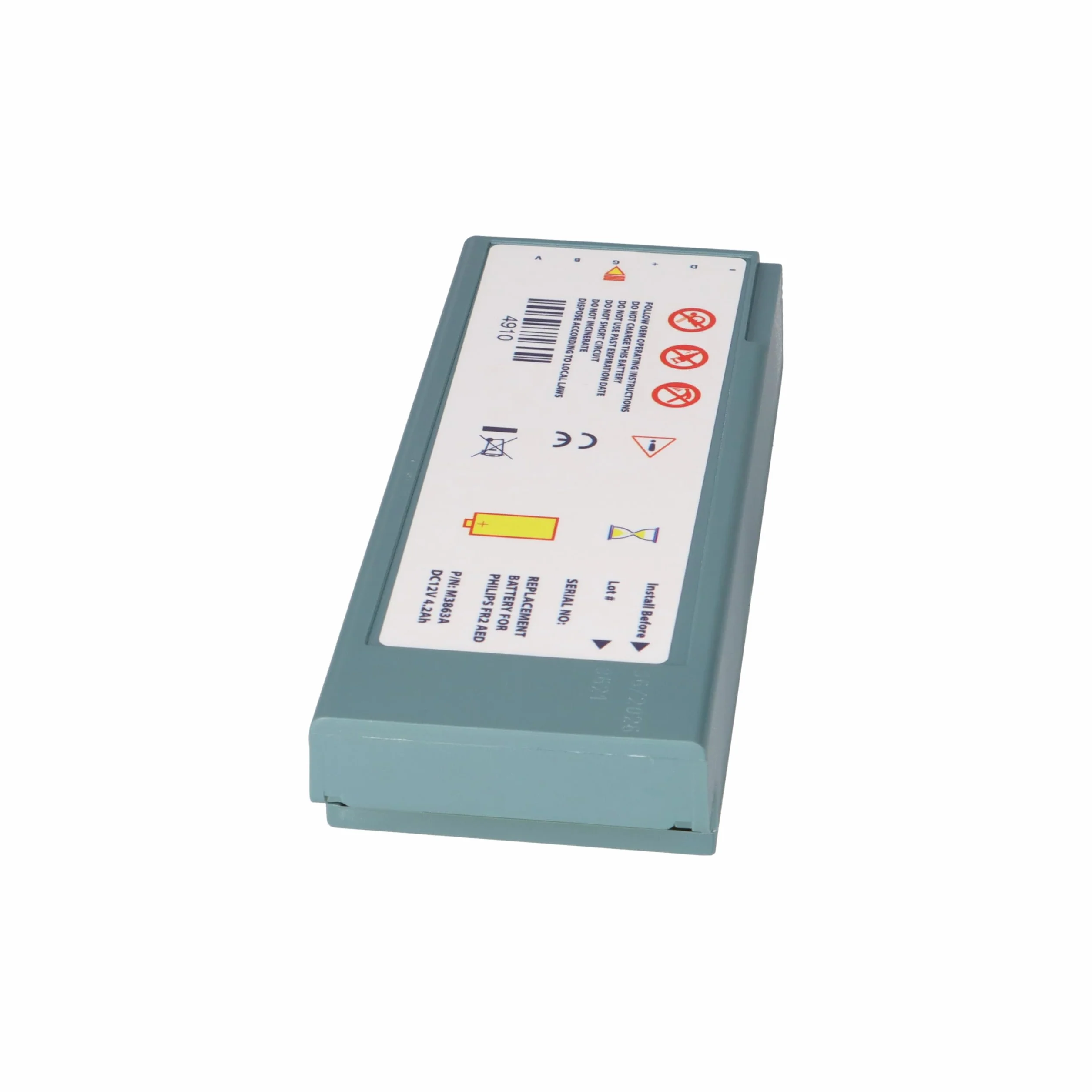 Batteria per defibrillatore Laerdal Philips HeartStart FR2 12 V 4,2 Ah