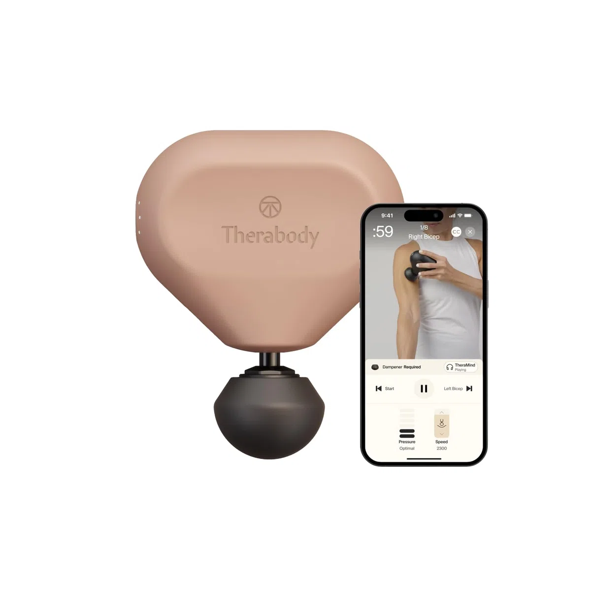 Theragun Mini di Therabody (3ª generazione) – Pistola massaggiante ultra portatile, ideale per i viaggi e per alleviare dolori e tensioni in modo rapido ed efficace ovunque tu sia – Rosa