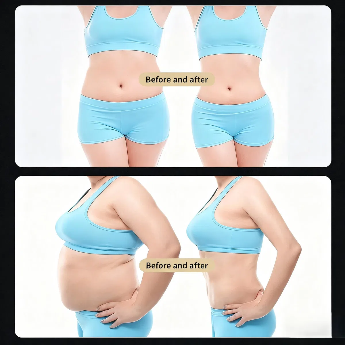 Elettrostimolatore MyoSlim - Macchina per Tonificare Muscoli a Casa - Tecnologia EMS per Addominali, Fianchi e Cosce, for Spa