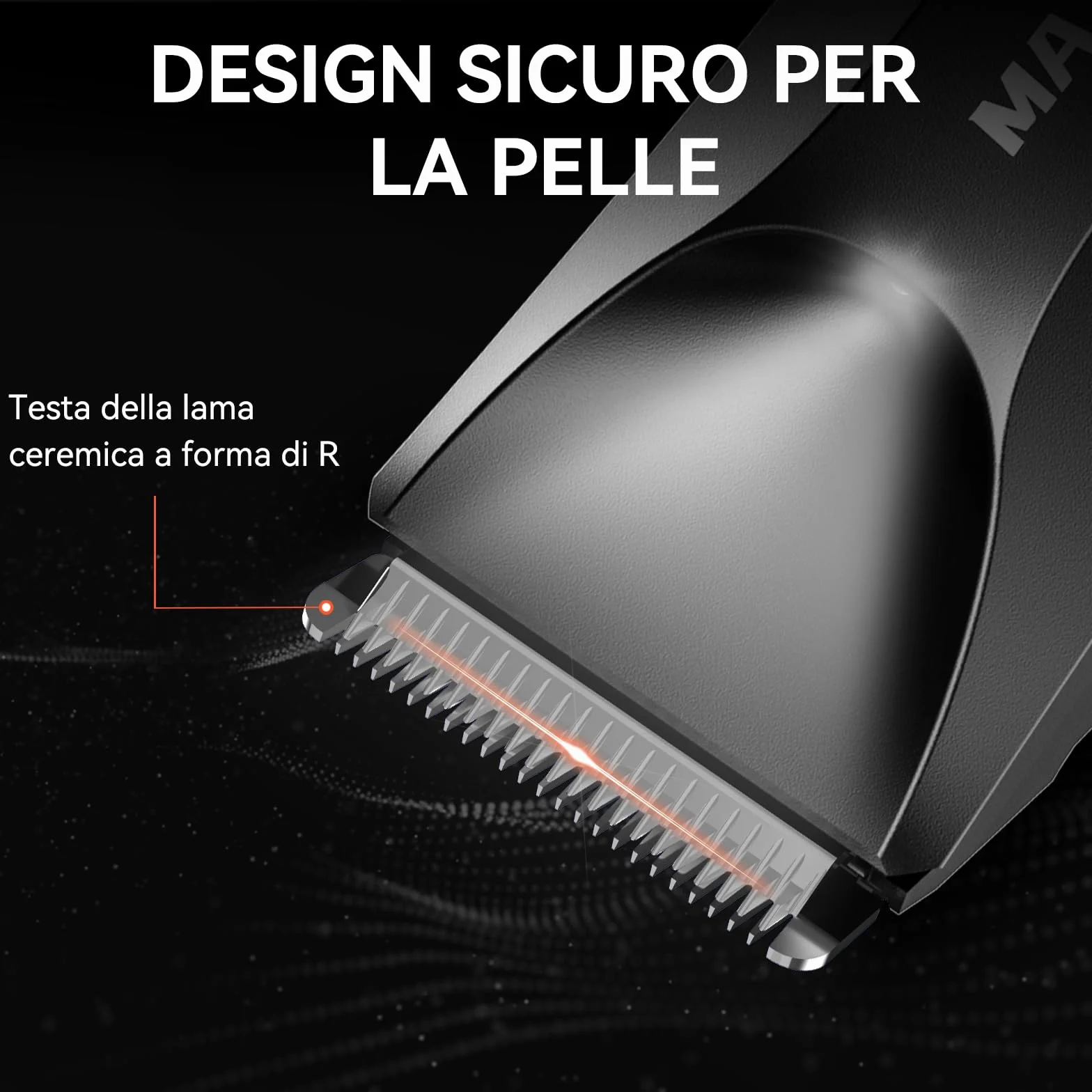 MAXGROOM Rasoio elettrico intimo da uomo ricaricabile per corpo e aree pubiche