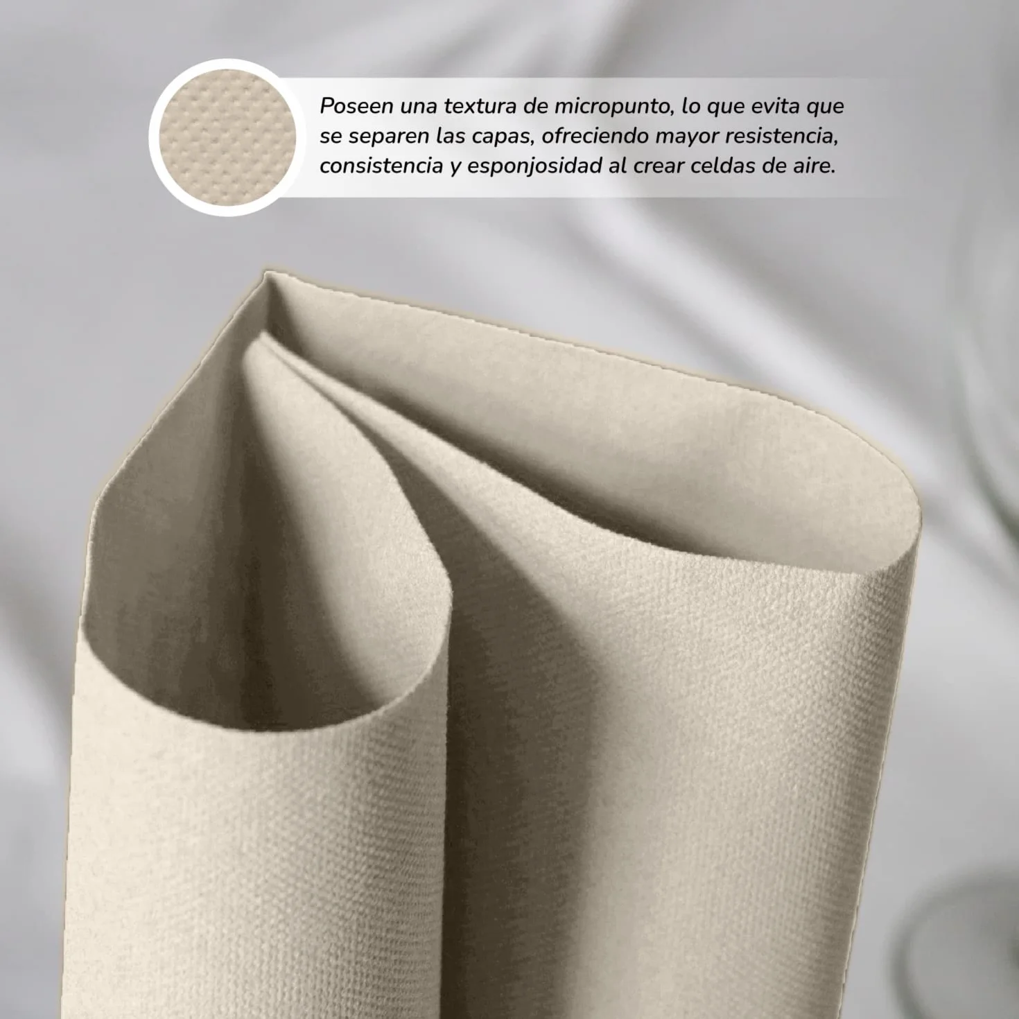 Tovaglioli ecologici Bio-Eco 600 Unità Carta Tissue 100% riciclabile Micropunto 10x10 cm 20x20 cm
