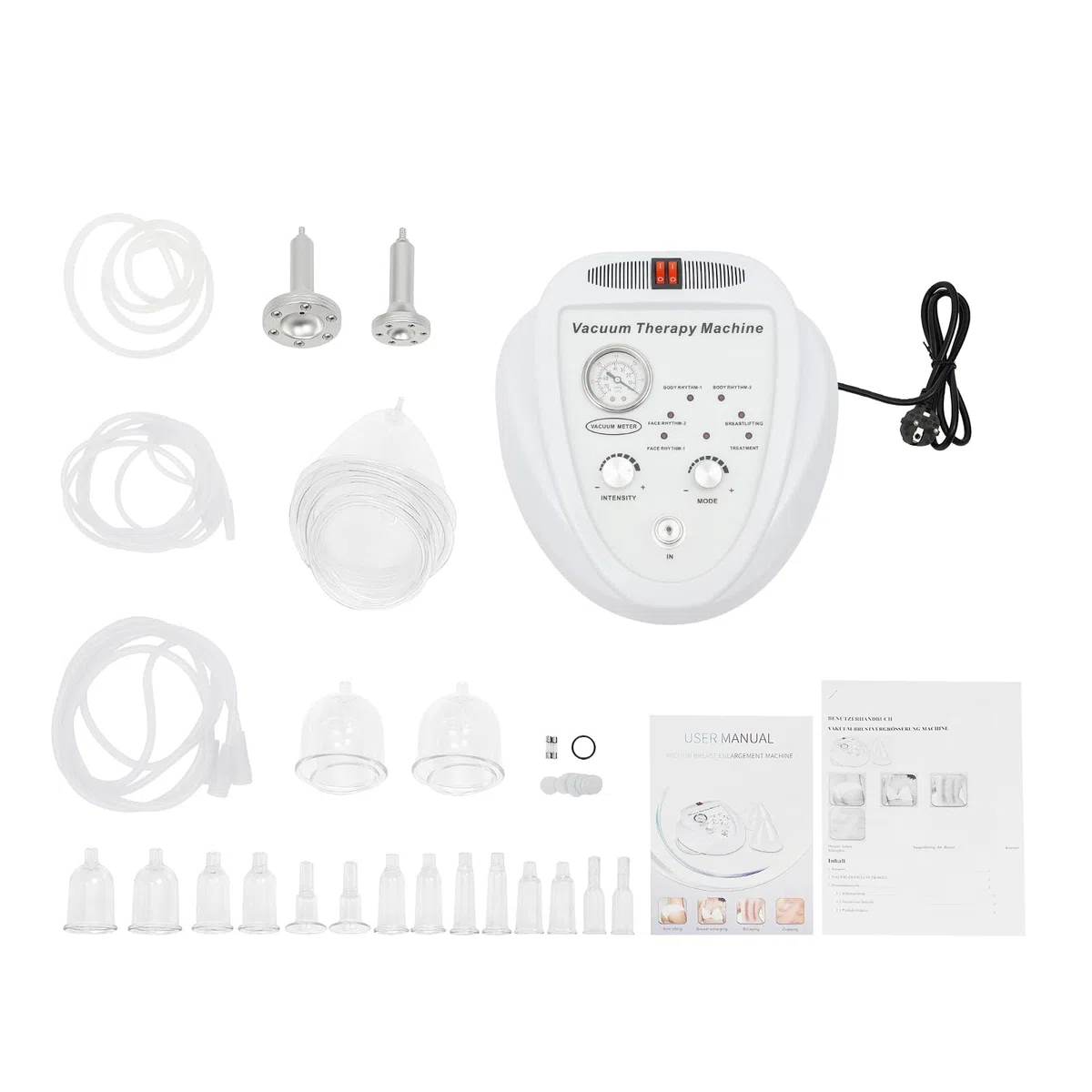 Massaggiatore a vuoto, massaggiatore elettrico, coppettazione, set di massaggio per il corpo, coppettazione, massaggiatore con touch screen, massaggiatore per il corpo, bellezza
