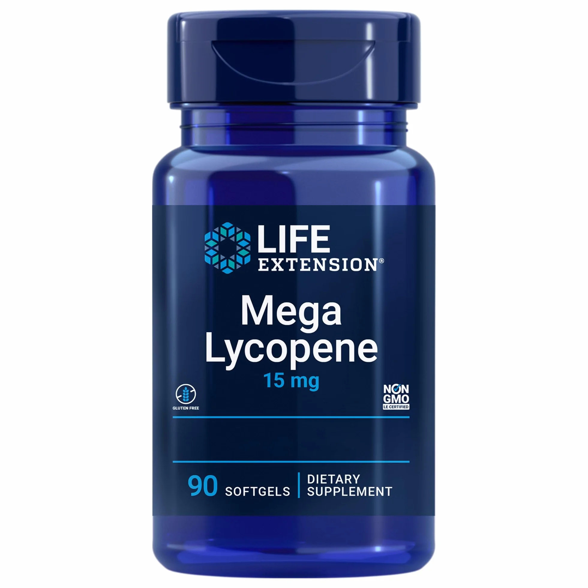 Life Extension Mega Lycopene 15 mg Capsule molli Licopene da Estratto di Pomodoro 90