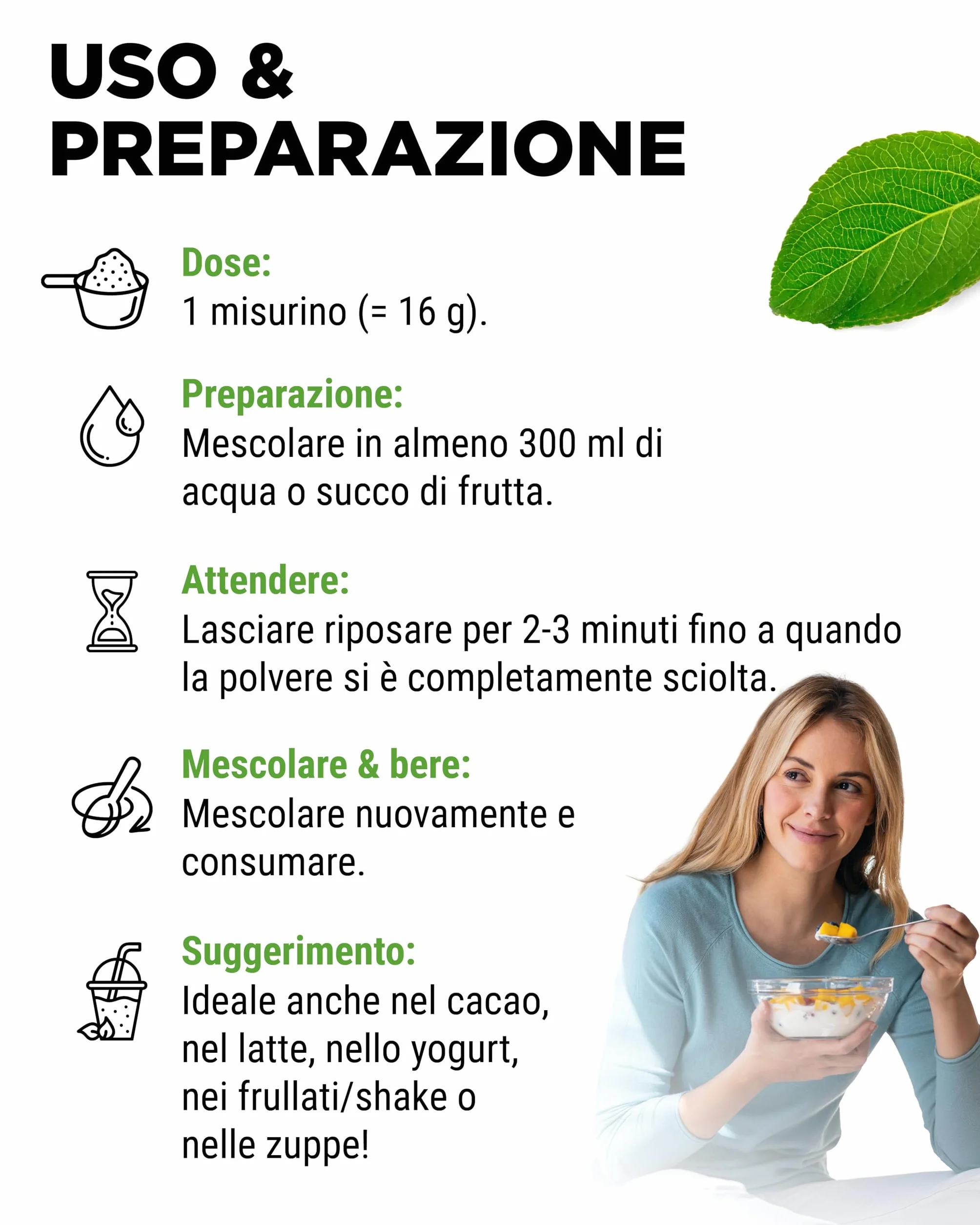Collagene in Polvere 1000 g - Peptidi Idrolizzati Bioattivi Tipi 1 e 3 - Sapore Neutro