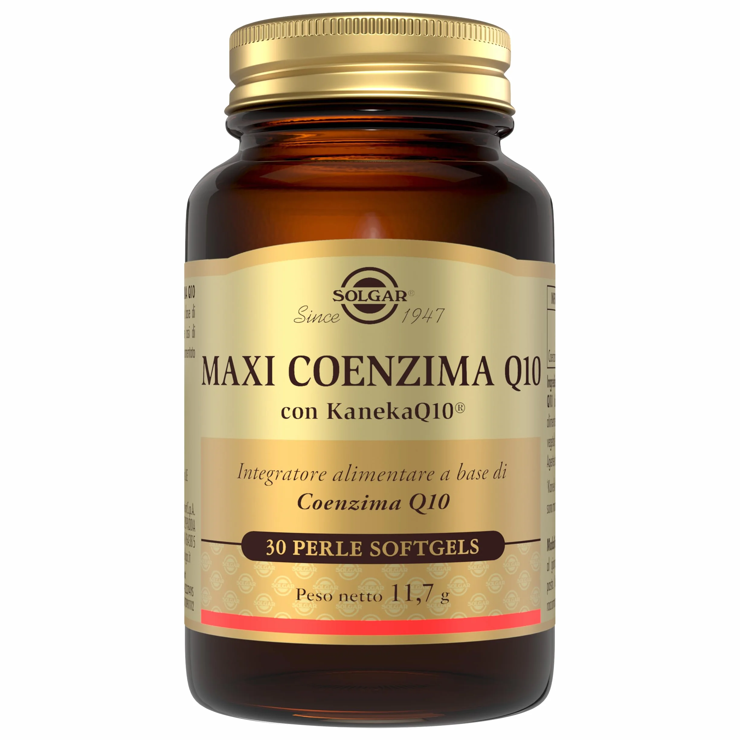 Solgar MAXI COENZIMA Q10 30 perle 100 mg KanekaQ10® funzione mitocondriale