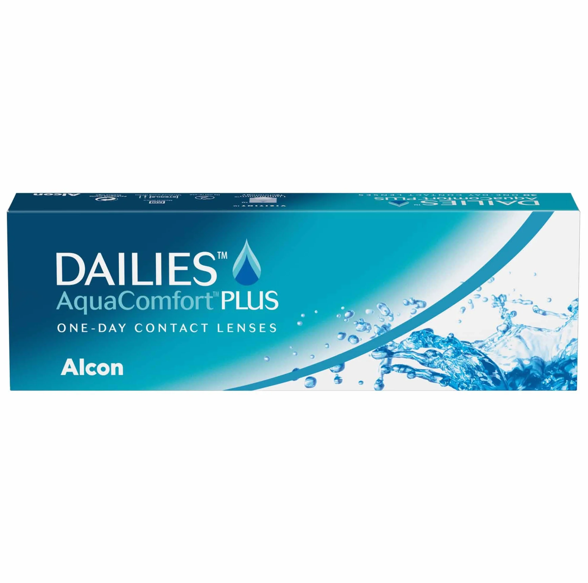 Dailies AquaComfort Plus Lenti a Contato Giornaliere, 30 Lenti, BC 8.7 mm, DIA 14.0 mm, +2 Diopt