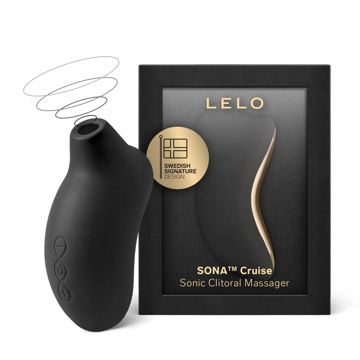 LELO SONA Cruise Massaggiatore Sonico con Cruise Control per un Maggiore Piacere, Succhia Clitoride Per Donna Pulsante Impermeabile e Ricaricabile per Donne, Sex Toy, Vibratori Clidoride Donna, Black