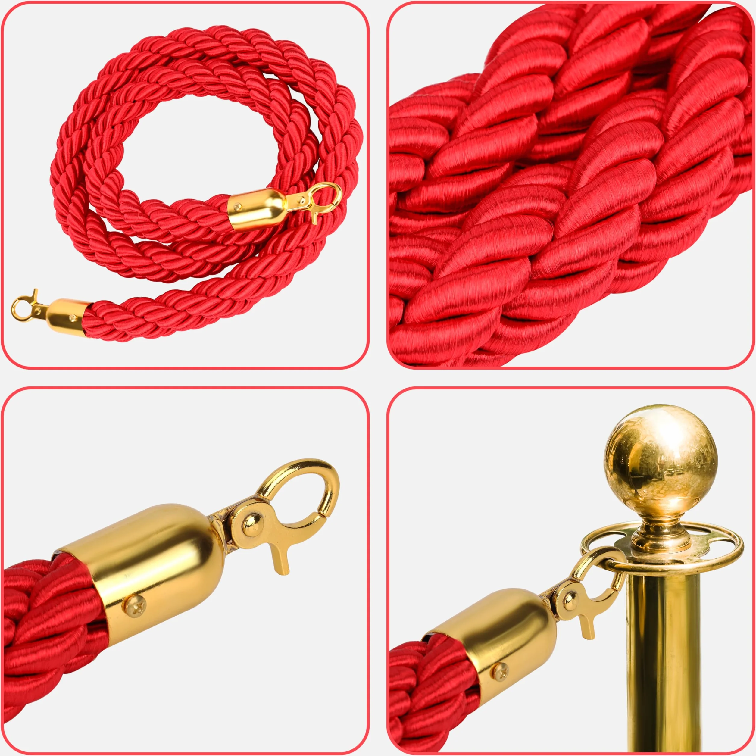 BELLE VOUS Red Velvet Rope 2 confezioni