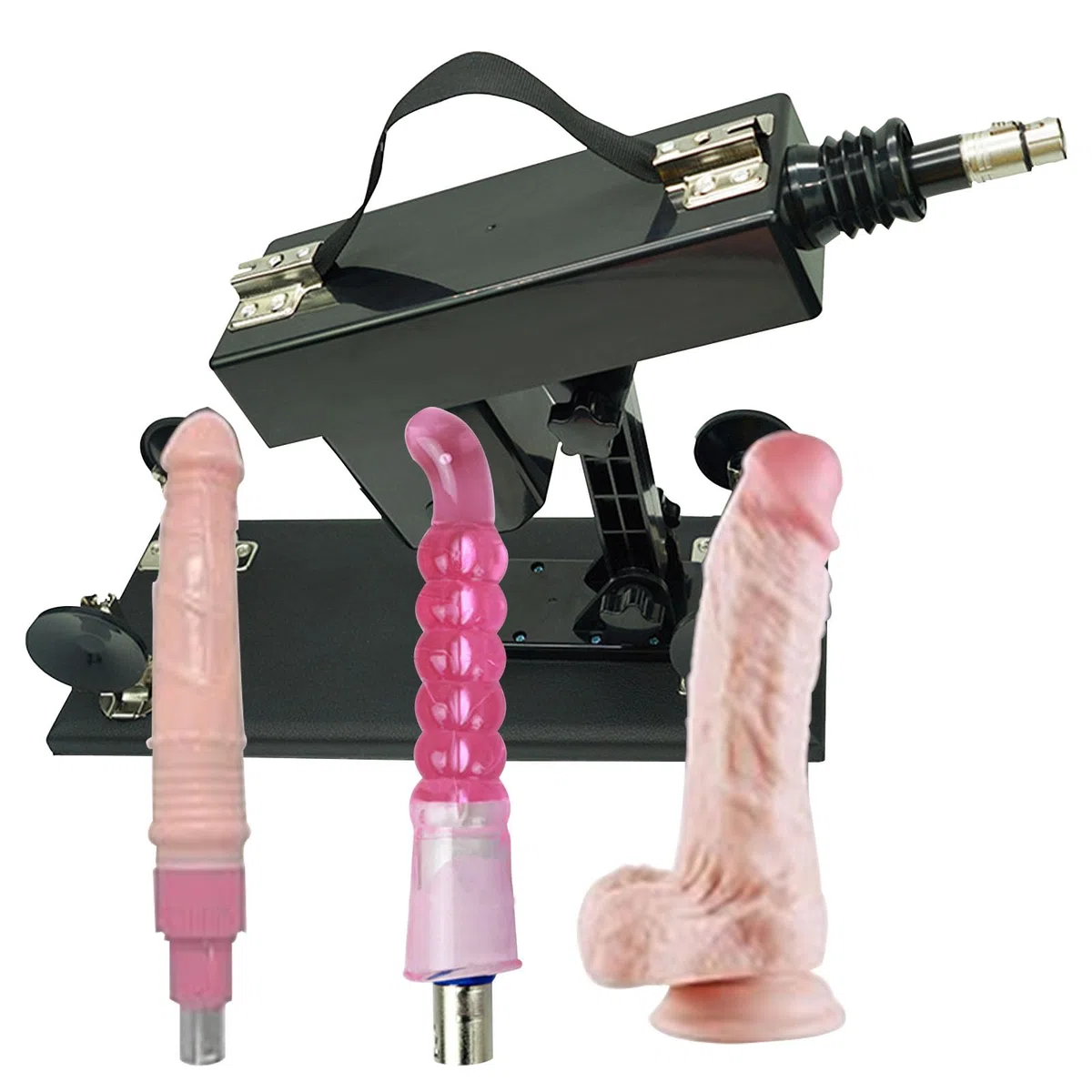 AMAZBEE Macchina del Sesso per Donne Funzione push-in Automatica Giocattolo del Adulti Macchina del Dildo Realistica Sesso Estremo con Accessori Macchina del Massaggio Regolabile (Machines)