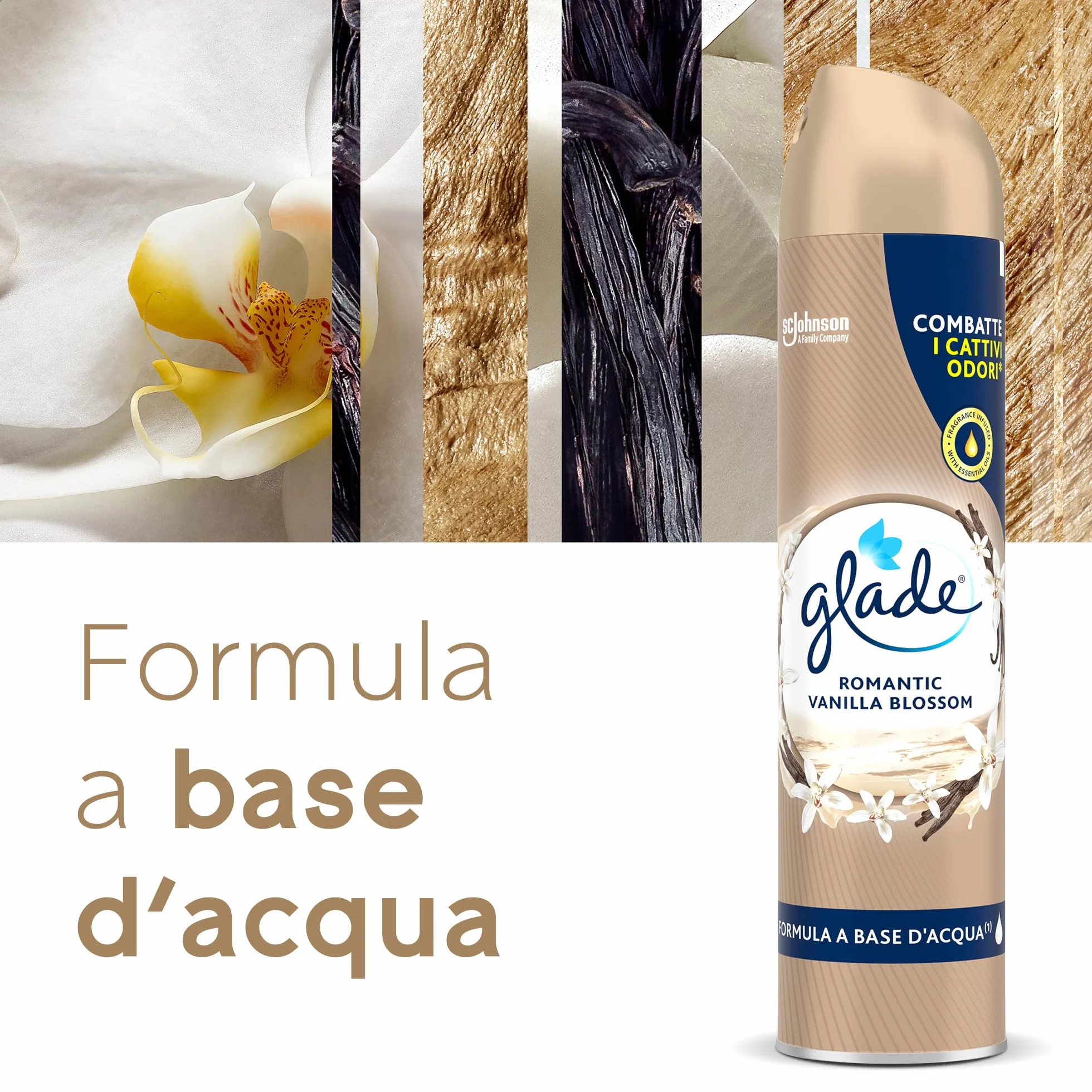 Glade Deodorante per Ambienti Spray Vaniglia 12x300ml