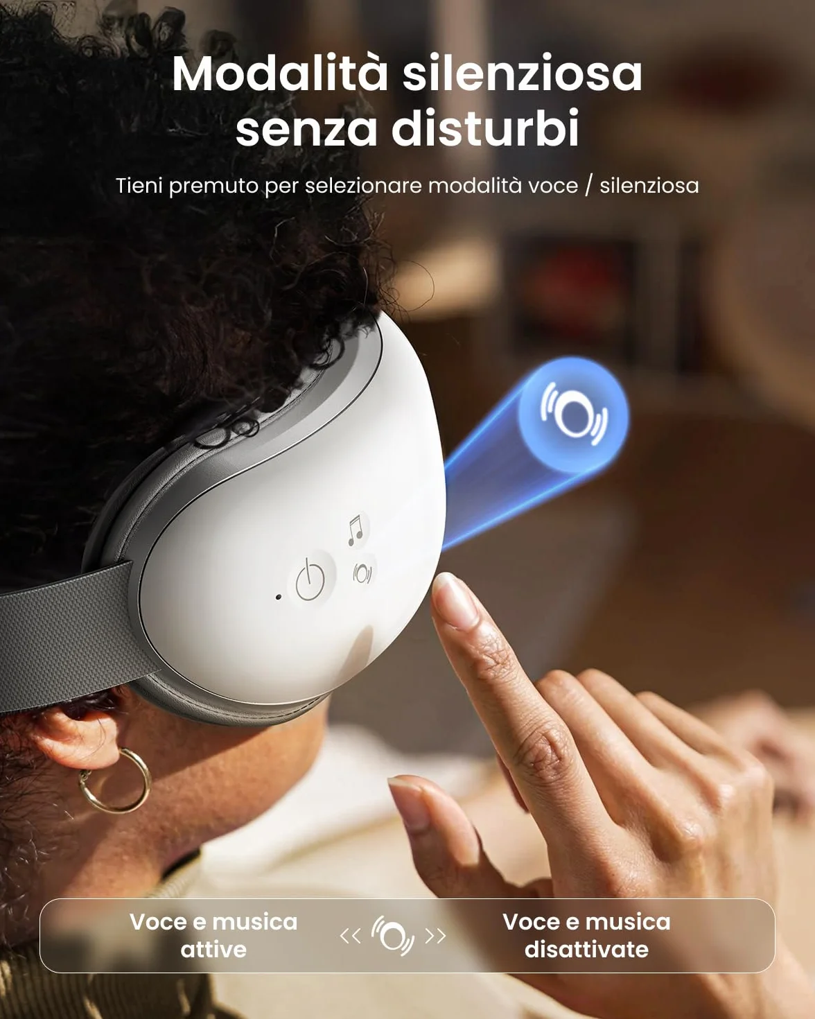 RENPHO Eyeris 1 Massaggiatore per gli occhi con riscaldamento Bluetooth Maschera occhi Relax affaticamento