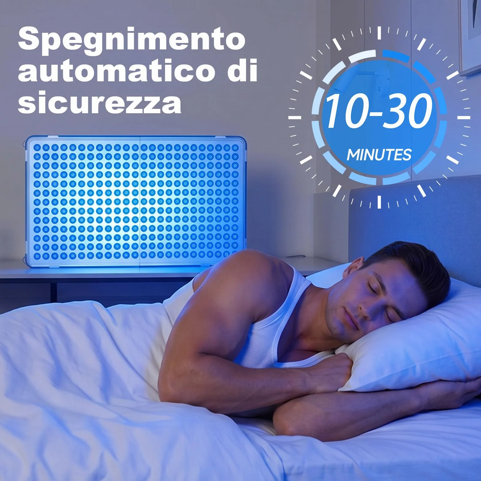 Lampada abbronzante 48 W solarium portatile 338 LED pieghevole per il viso con protezione occhi