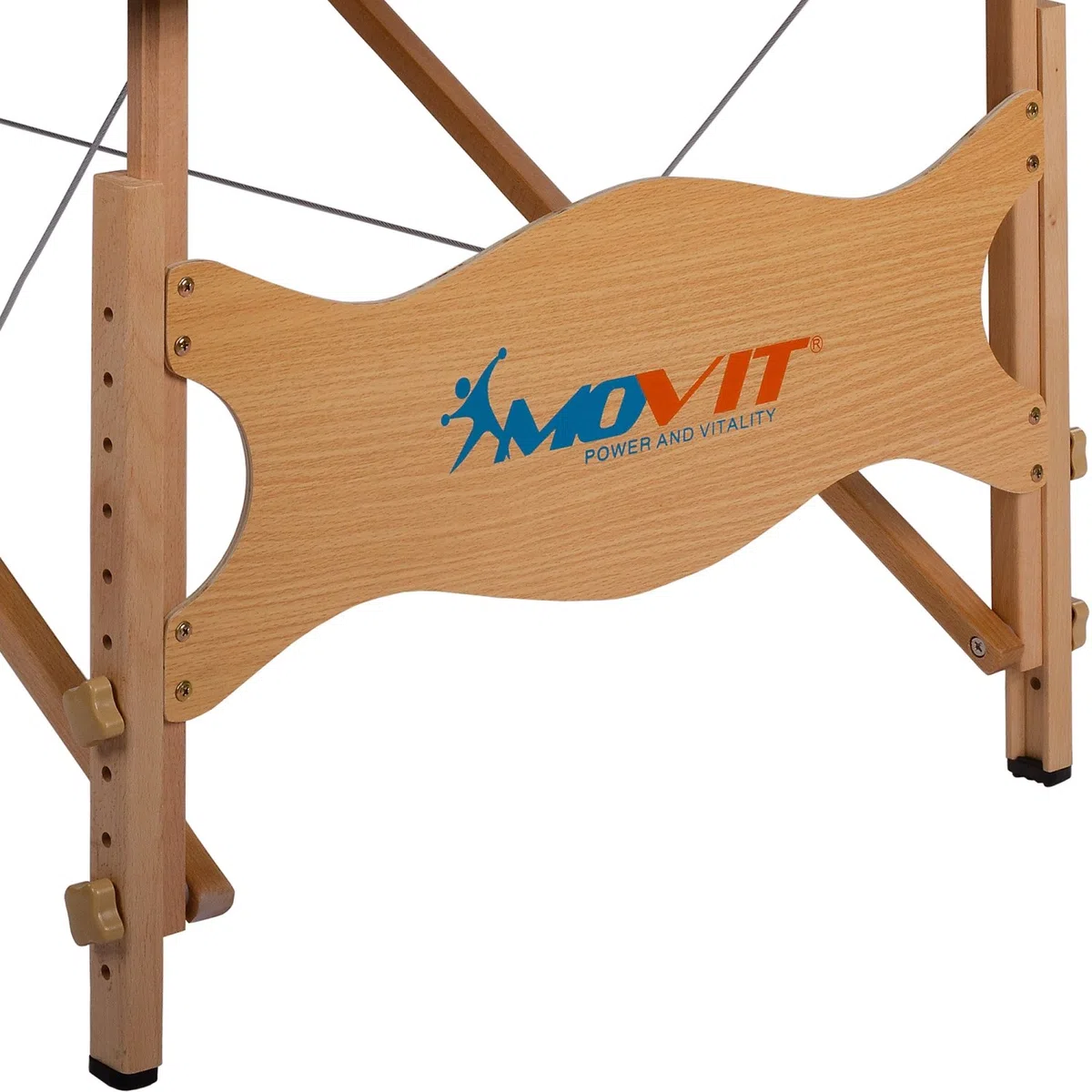 MOVIT Deluxe Lettino da massaggio incl. borsa, larghezza XXL 80 cm, imbottitura 8 cm, struttura in legno massiccio, colore a scelta, testato per sostanze nocive, bianco