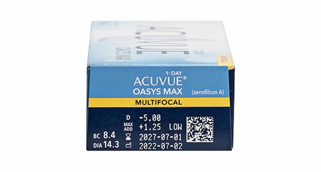 ACUVUE OASYS MAX 1-Day Multifocal Lenti a Contatto -2.25 BC 8.4 DIA 14.30 ADD Medium 30 lenti