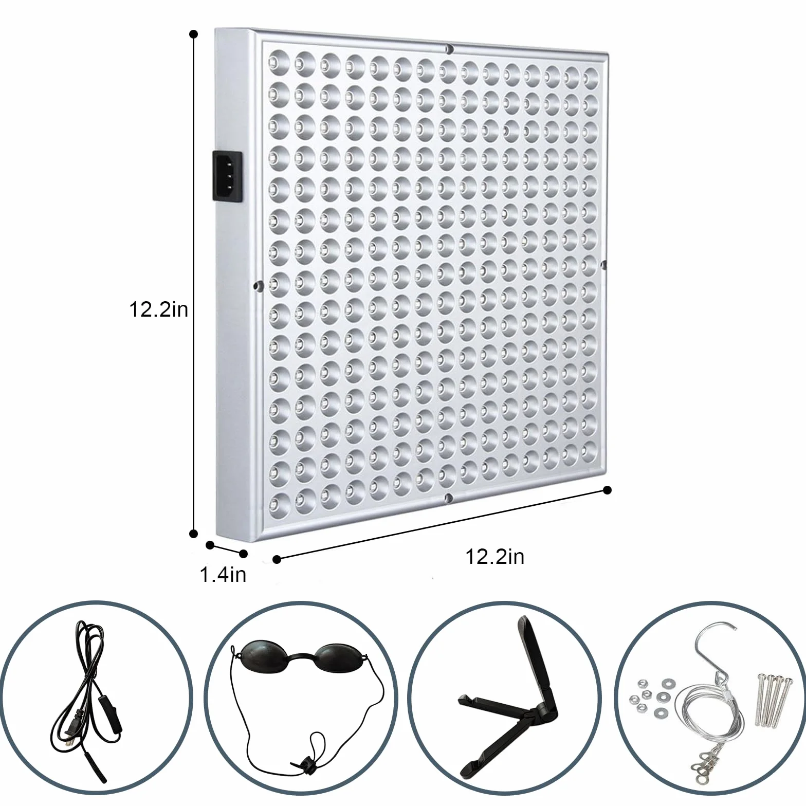 Luce abbronzante solare portatile Tanning Lamp per viso e corpo con supporto regolabile e ganci sospesi (Blu)