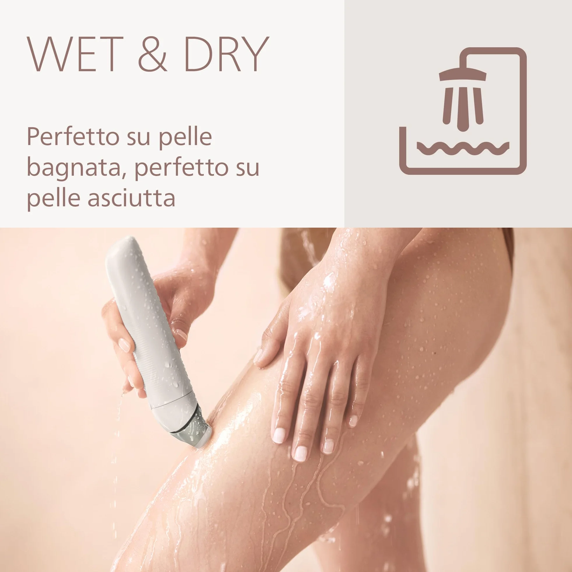 Philips Serie 8000 Rasoio Senza Filo Wet & Dry 3 Lame Testina Flessibile BRL159/00