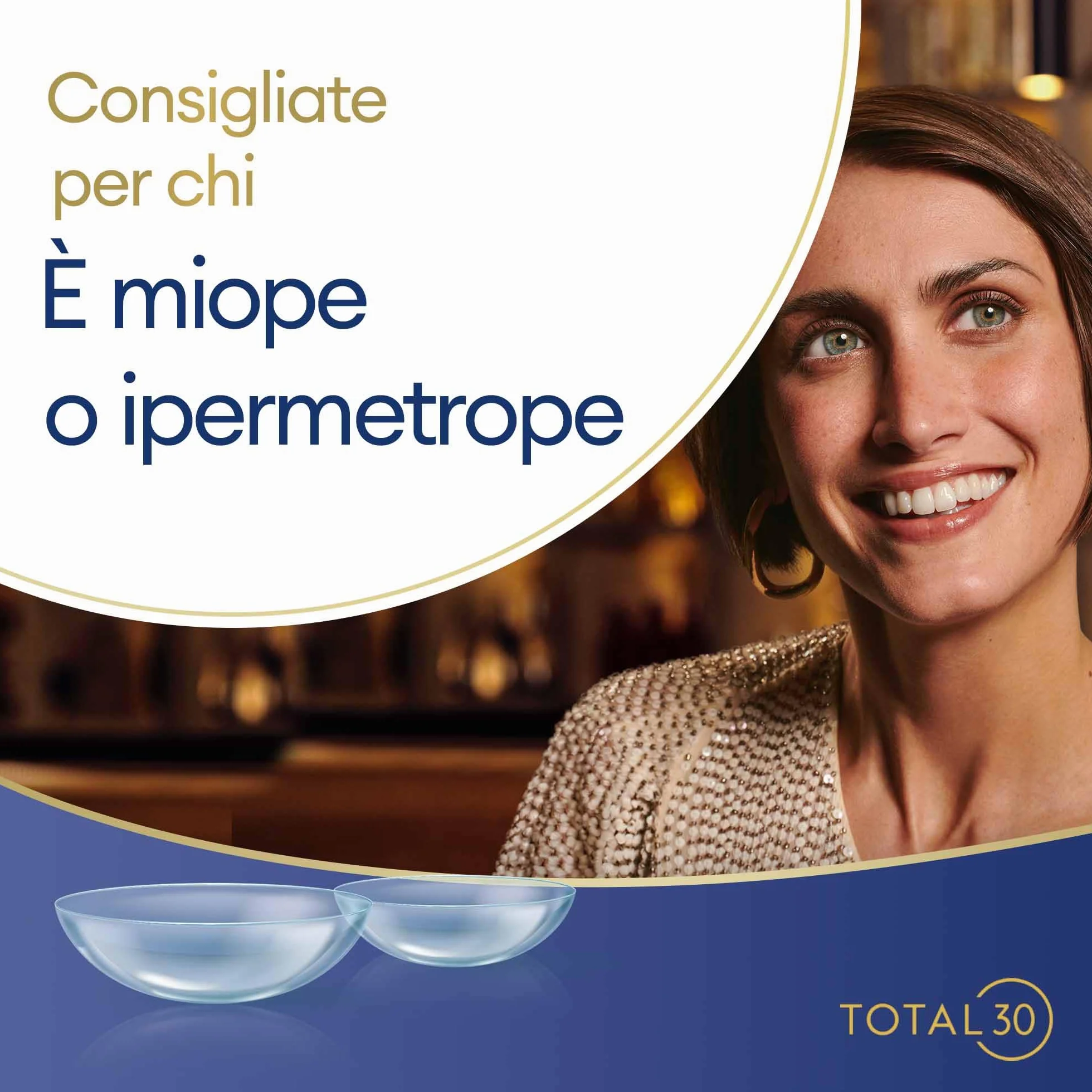 TOTAL30 lenti a contatto mensili 6 lenti BC 8.4 DIA 14.2 -02.00 diottrie