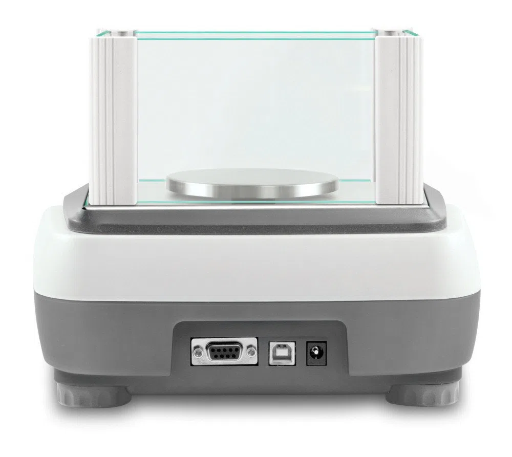 Kern EWJ 600-2M - Bilancia di precisione, Portate [Max]: 600 g, Divisione [d]: 0,01 g, Piatto di pesata: Ø 135 mm (Acciaio inox), Gabbietta antivento, RS232 & USB, Incl. OMOLOGAZIONE