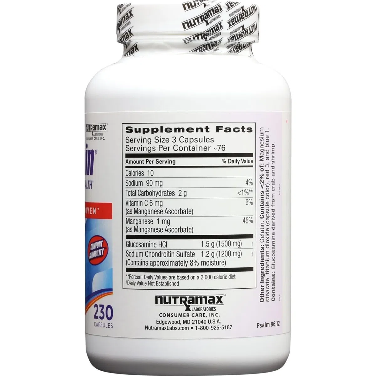 Cosamin DS Double Strength Joint Care (230 Capsules)