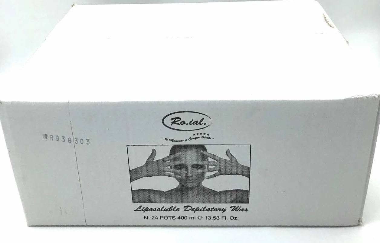 Ro.Ial Cera Barattolo Titanio Rosa - Pacco da 24 x 1200 gr