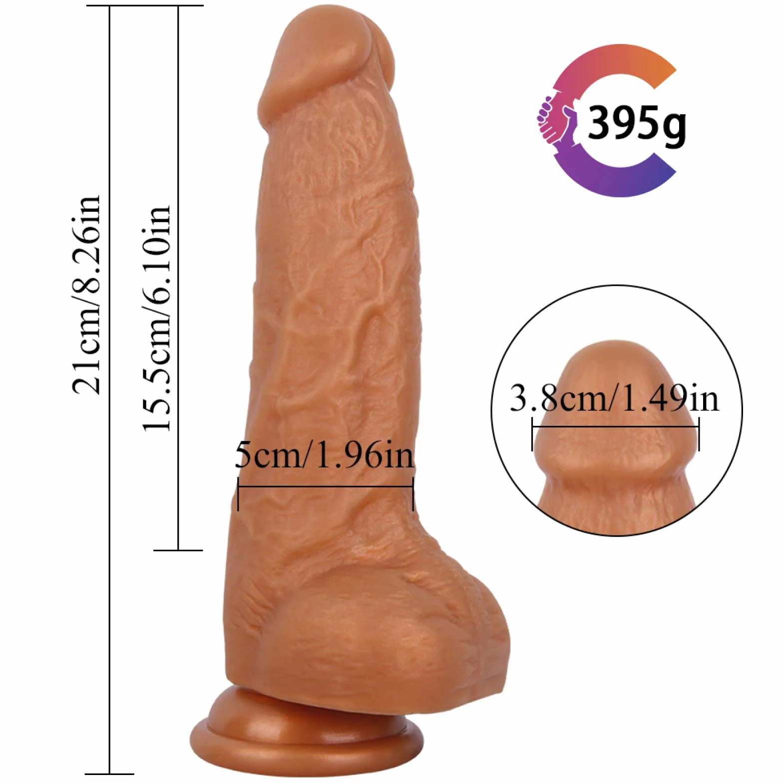GAOSJX Oro 21 Cm Impermeabile Doppio Uso Regolabile