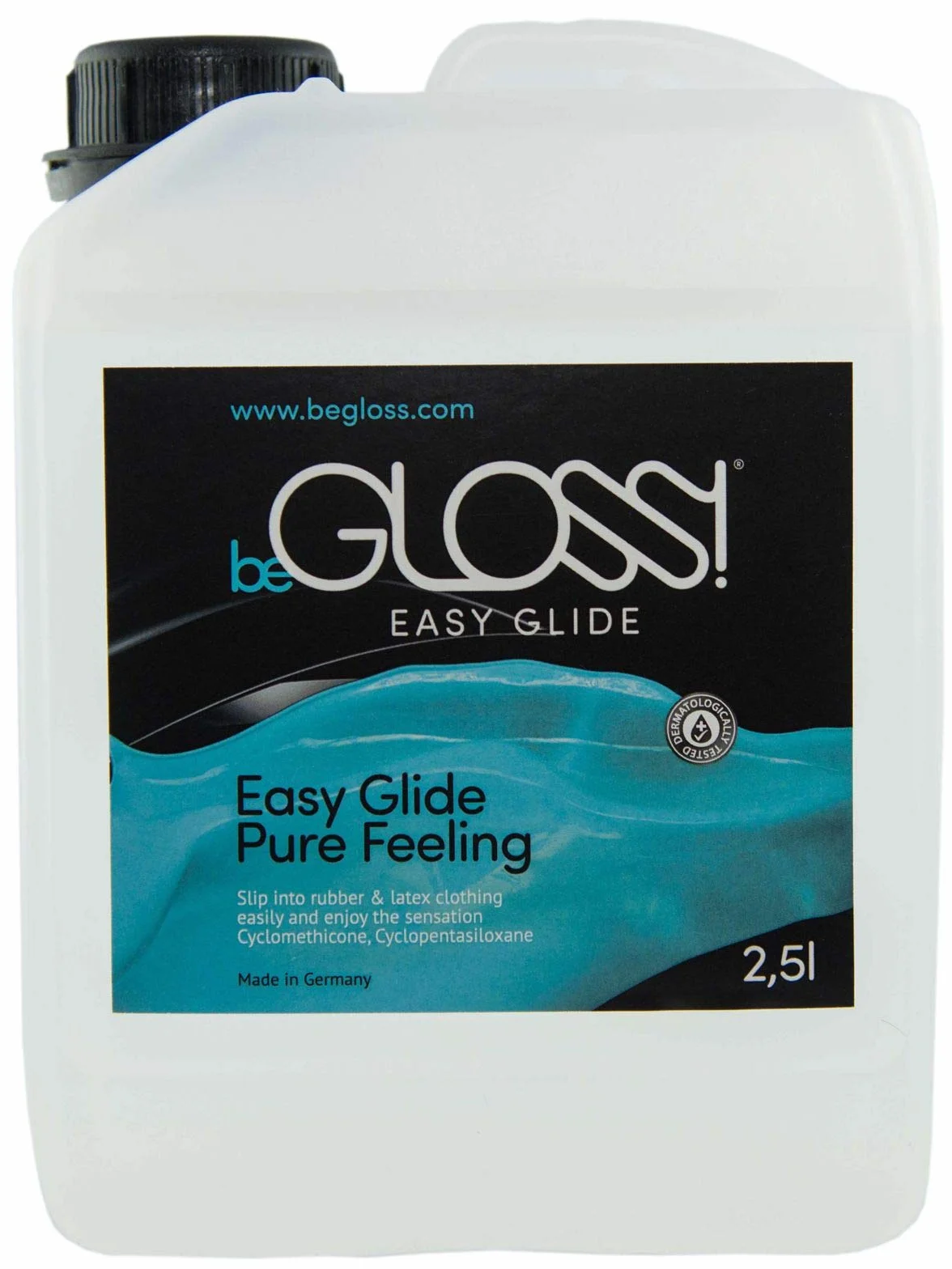 beGLOSS Easy Glide 2500 ml Pure Feeling Lubrificante per Medicazioni Gomma e Lattice