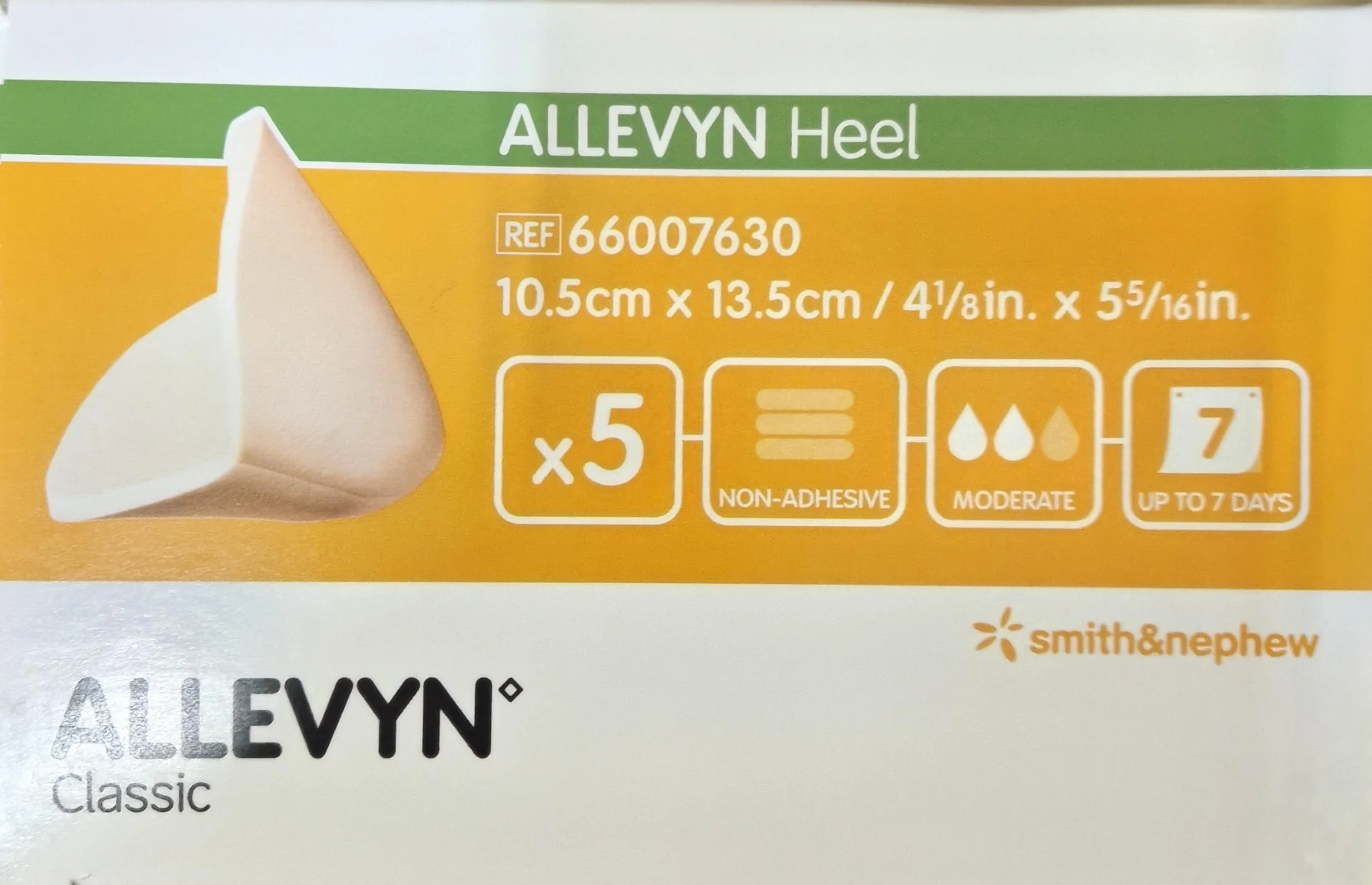 Smith & Nephew Allevyn Non Adhesive Heel Pack 5 medicazione