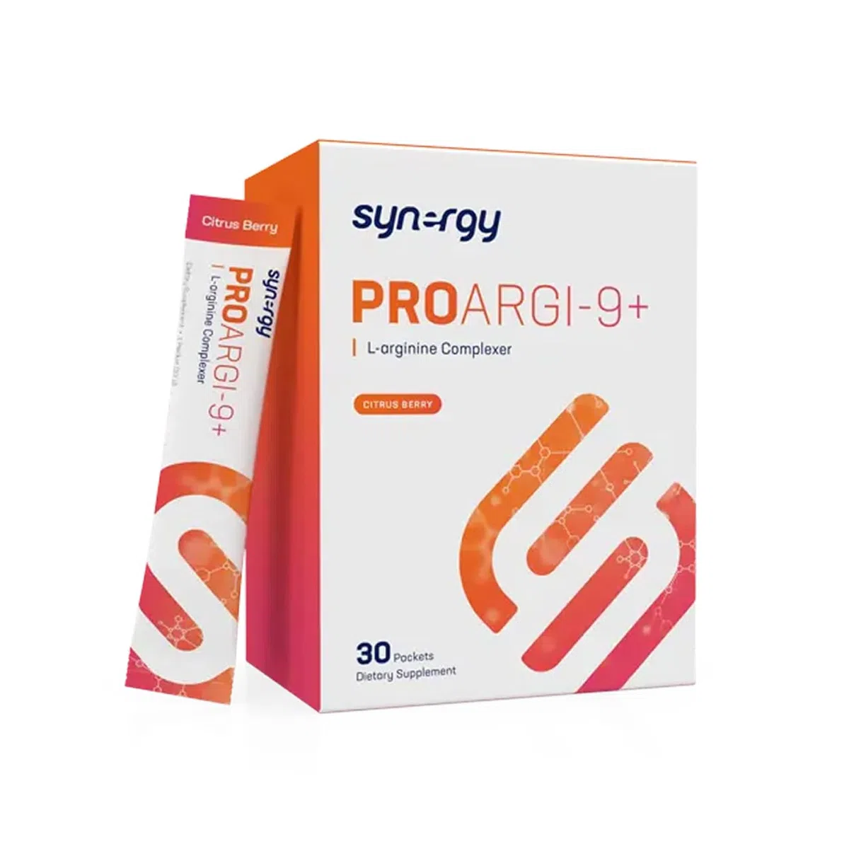 Synergy Worldwide ProArgi 9+ 295 g | 5000mg L-Arginina e 200mg L-Citrullina con Vitamine C, D3, K, B6 e B12 | Supporto Cardiovascolare e Circolatorio | 30 Bustine