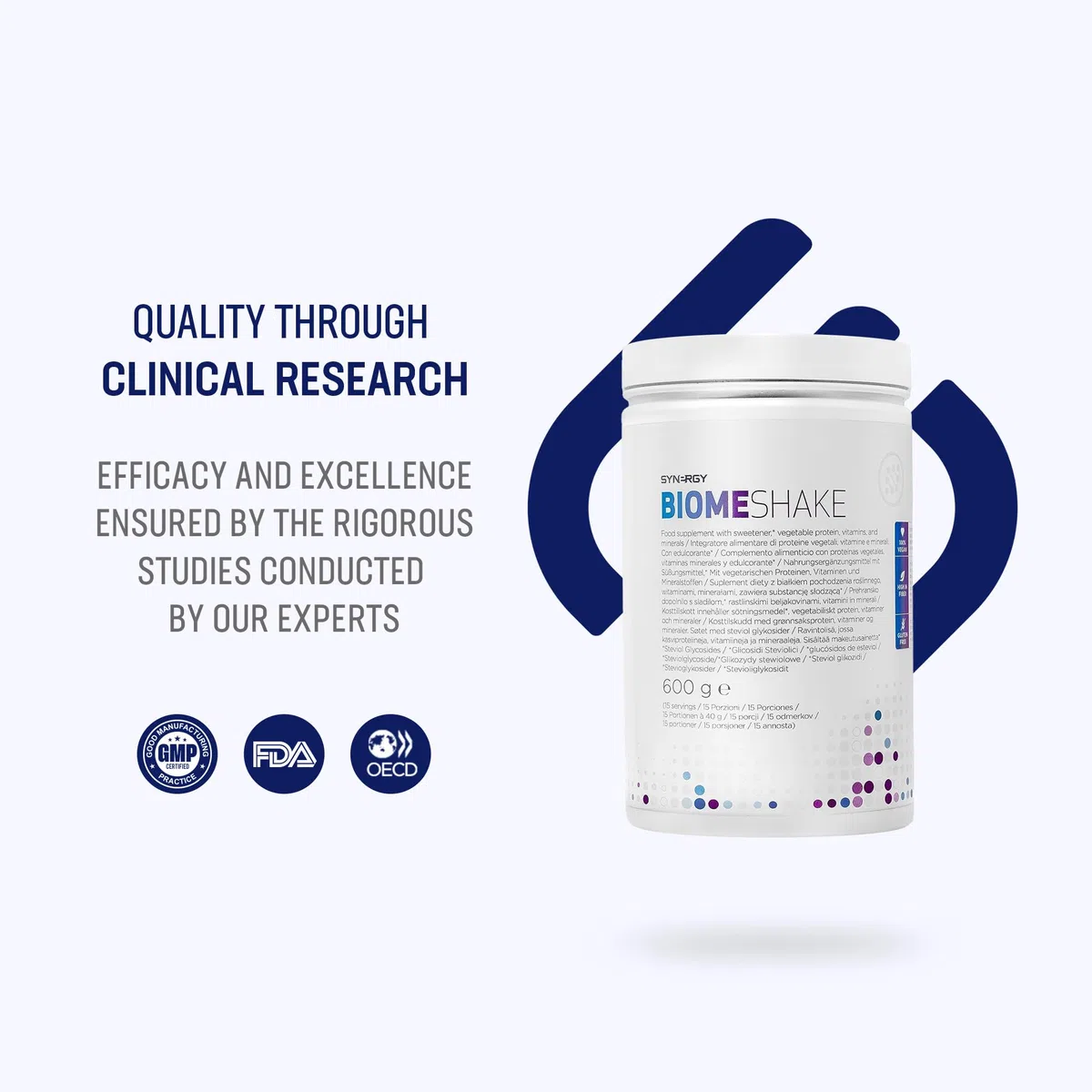 Synergy Worldwide Biome Shake 15 Dosi | Integratore di 22 g proteine in polvere | Ricco di nutrienti, vitamine e minerali | Supporta la salute dell'apparato digerente e il microbioma | Vegan