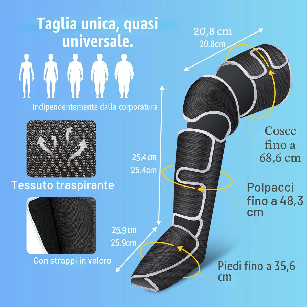 COMFIER Massaggiatore per gambe, a compressione, al polpaccio, con calore, regali per uomini, 3 impostazioni di calore e 3 intensità, nero
