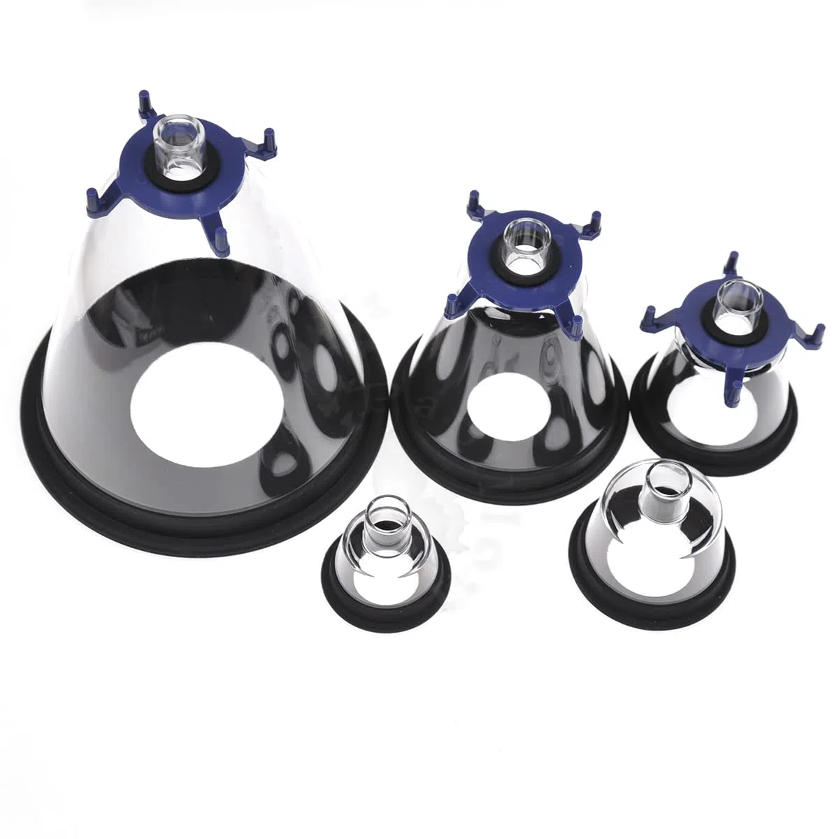 Anestesia Maschera Trasparenza Rianimatore Manuale Veterinario Anestesia Resuscitator Tazze di Respirazione 1#2#3#4#5#6# 6PC