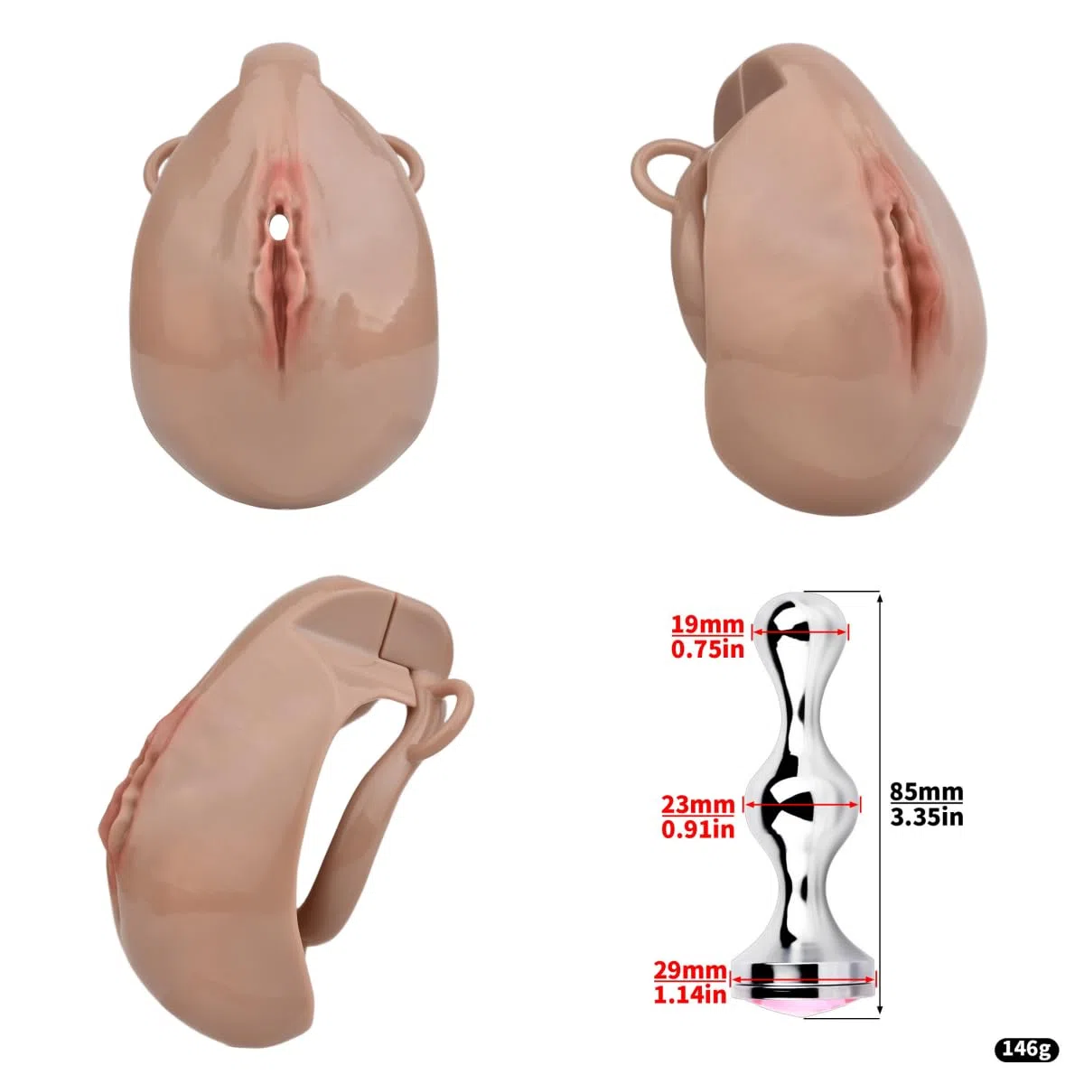 Gabbia di Protezione per Esercizi Fitness in Resina 3D da Uomo - Fasce ausiliarie abbinate - 4 Colori - A331
