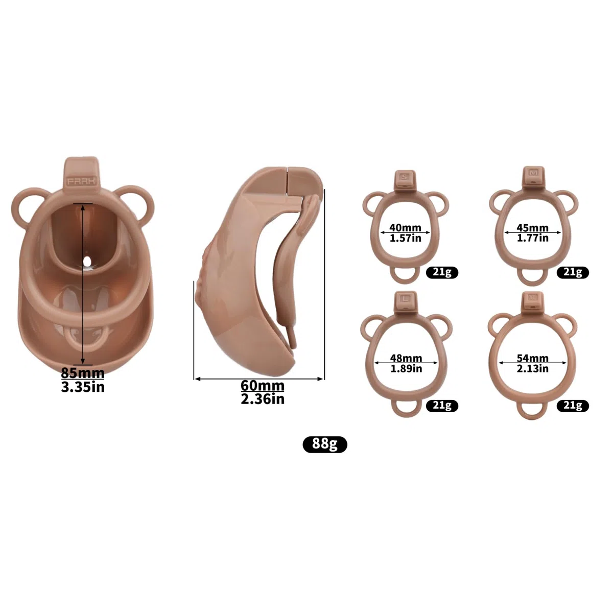 Gabbia di Protezione per Esercizi Fitness in Resina 3D da Uomo - Fasce ausiliarie abbinate - 4 Colori - A331