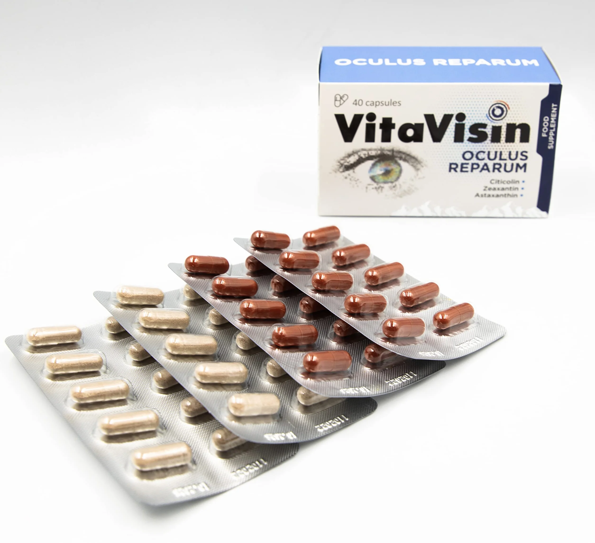 Vitalvisin Integratore OCCHI Luteina Zeaxantina Astaxanthin 40 capsule