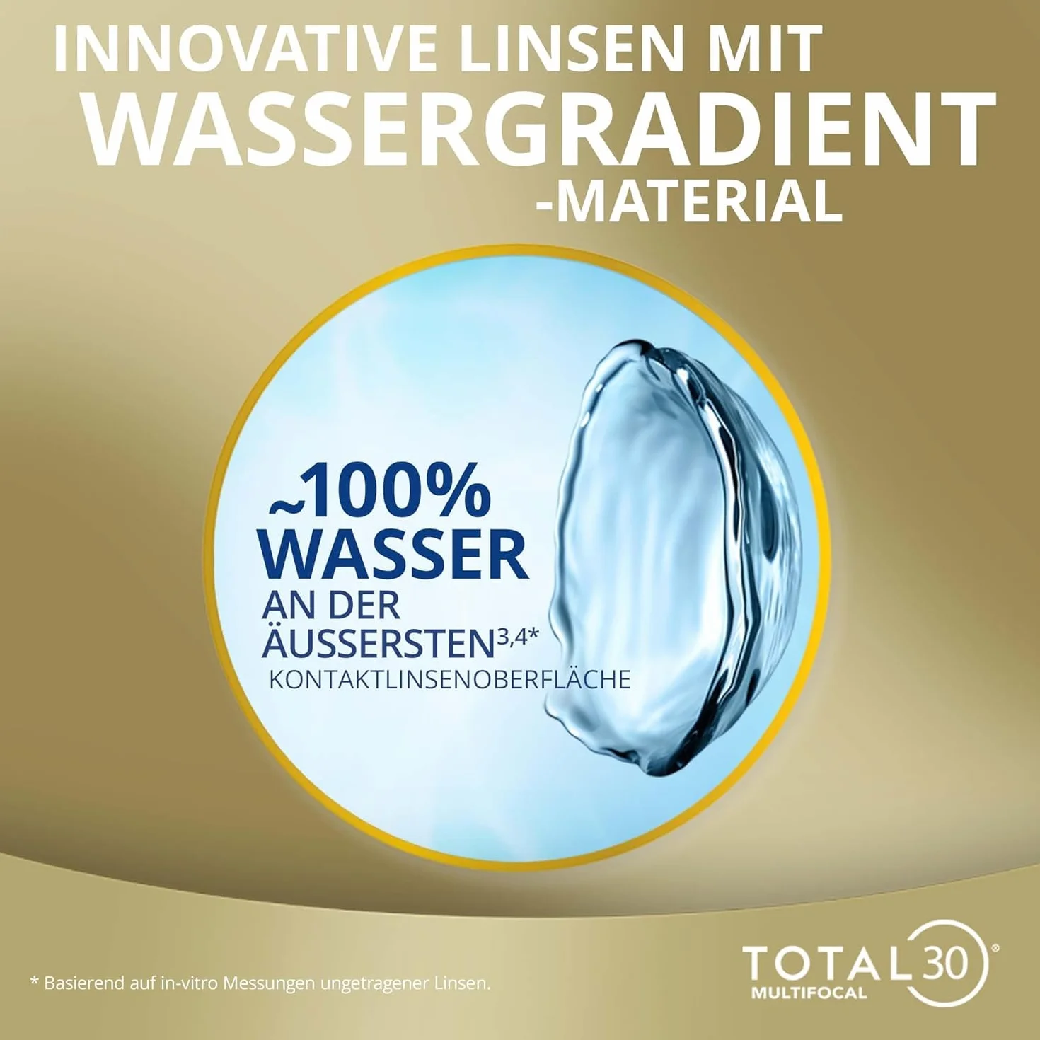 TOTAL30 Multifocal lenti a contatto mensili 6 lenti BC 8.4 DIA 14.2 ADD MED -07.50
