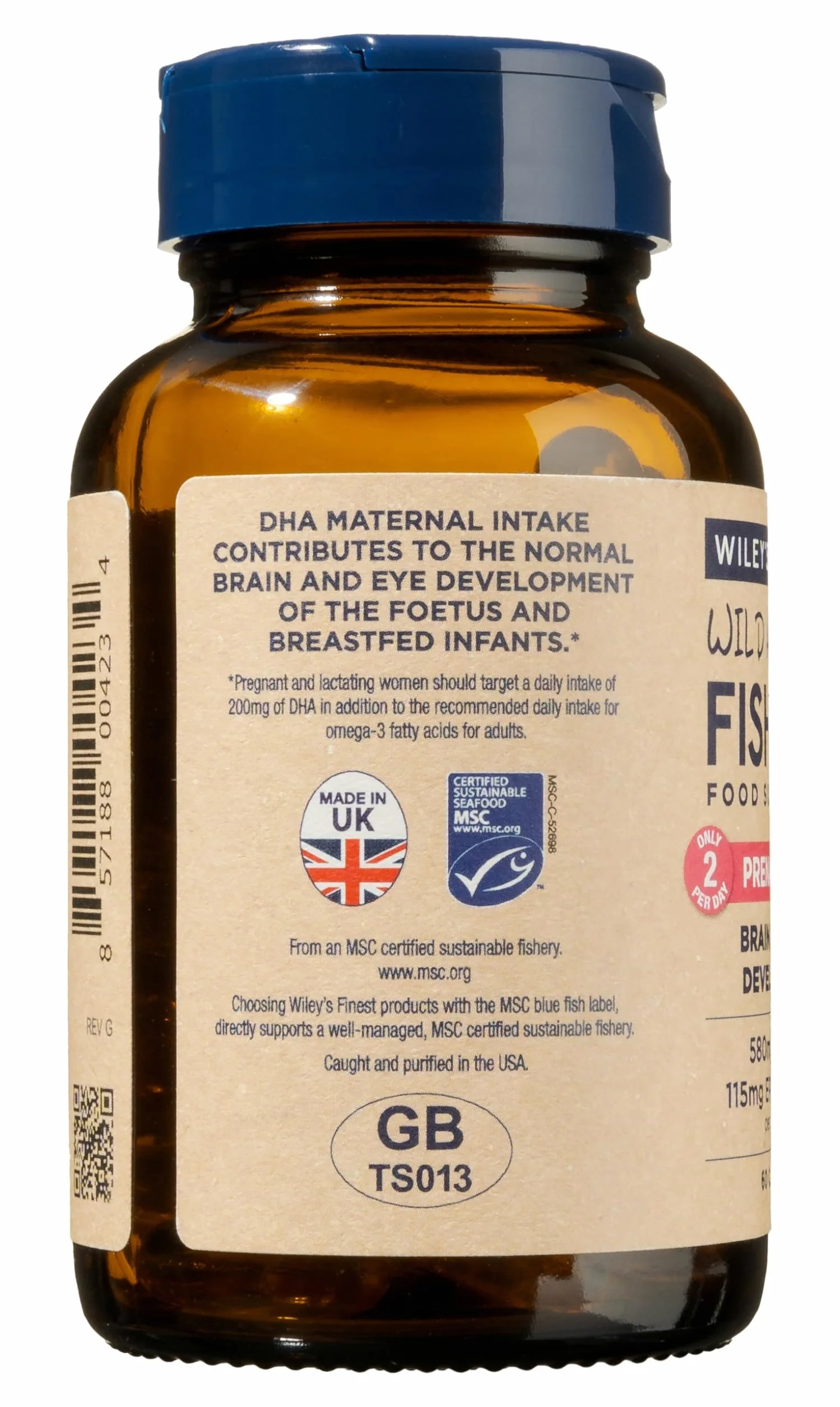 Wiley's Finest DHA pre natale 720mg EPA&DHA 60 capsule
