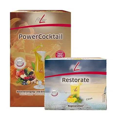 Fitline Optimal Set (Barattolo, Tour: Power Cocktail + Restorate Scatola)