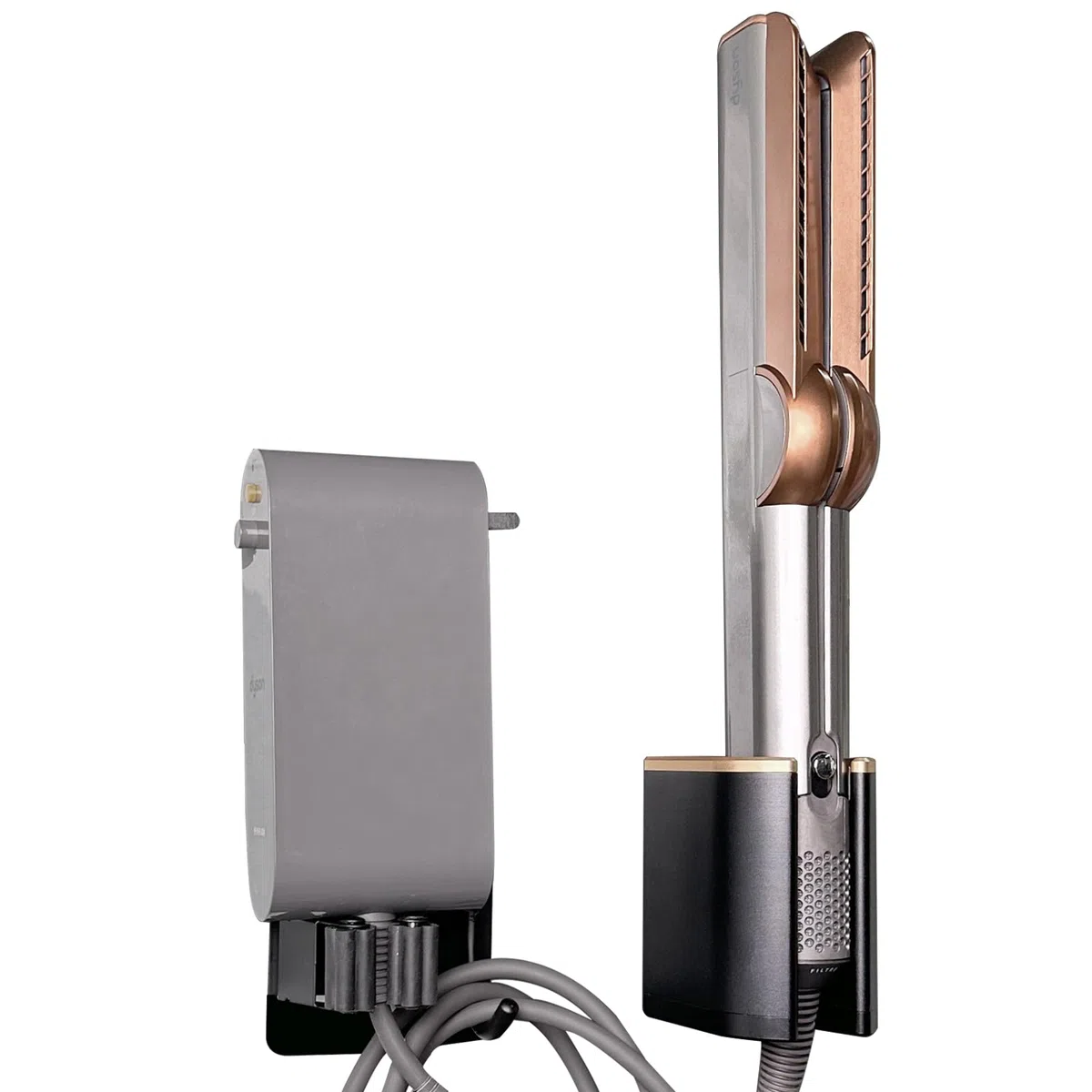 Supporto da Parete per Dyson Airstrait, Supporto in Alluminio Compatibile con Dyson Airstrait HT01 / Airwrap, Staffa in Lega di Alluminio con Adesivo Accessori