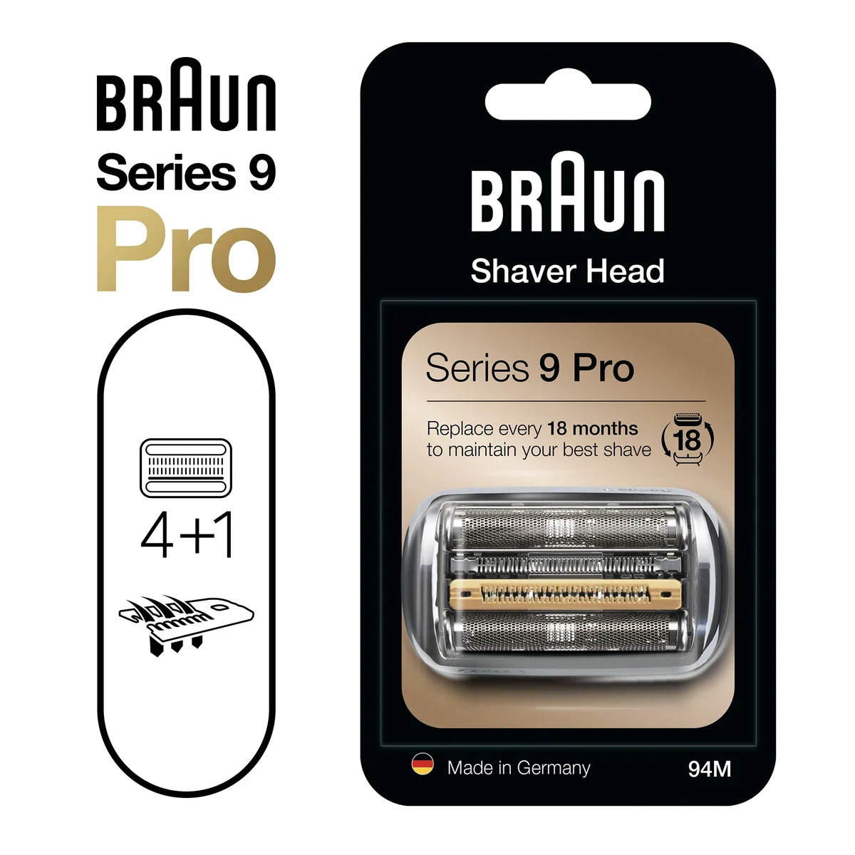 Braun - Parte di ricambio per rasoio Braun Series 9 Rasoio da uomo 94M